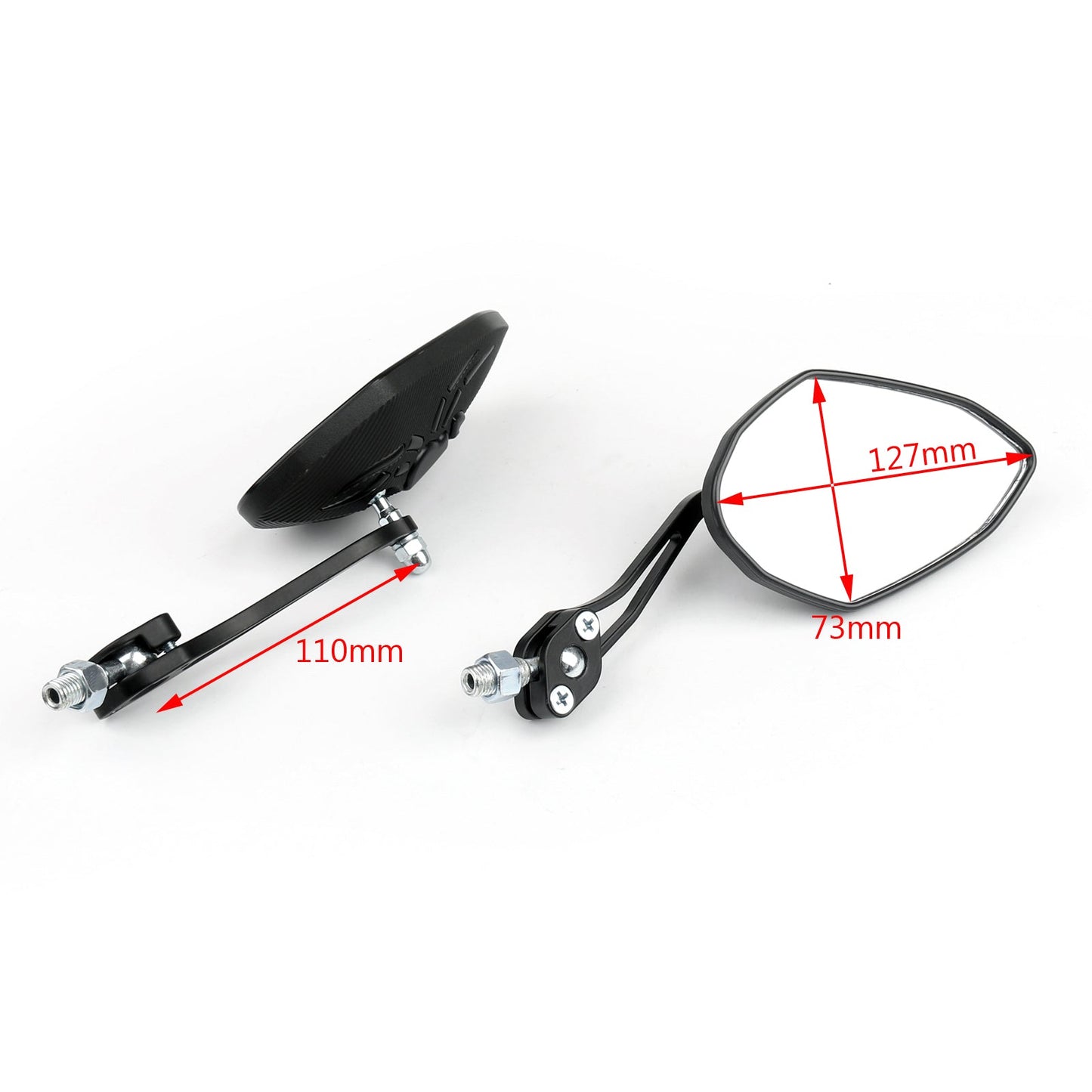 Universal 8mm 10mm Motorcycle Moto Spider Adjusted Rear View Side Mirrors Generic