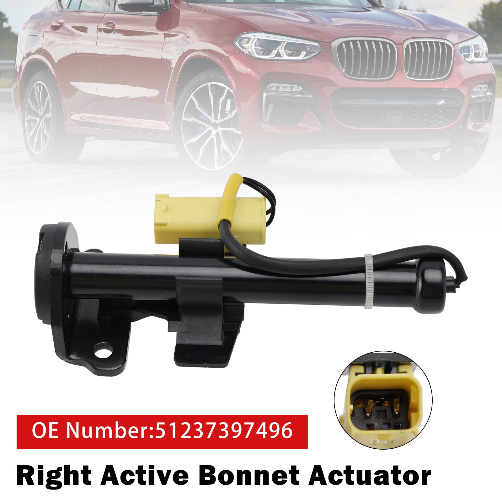 Right Active Bonnet Actuator 51237397496 For BMW X3 G01 X4 G02 2017-2020
