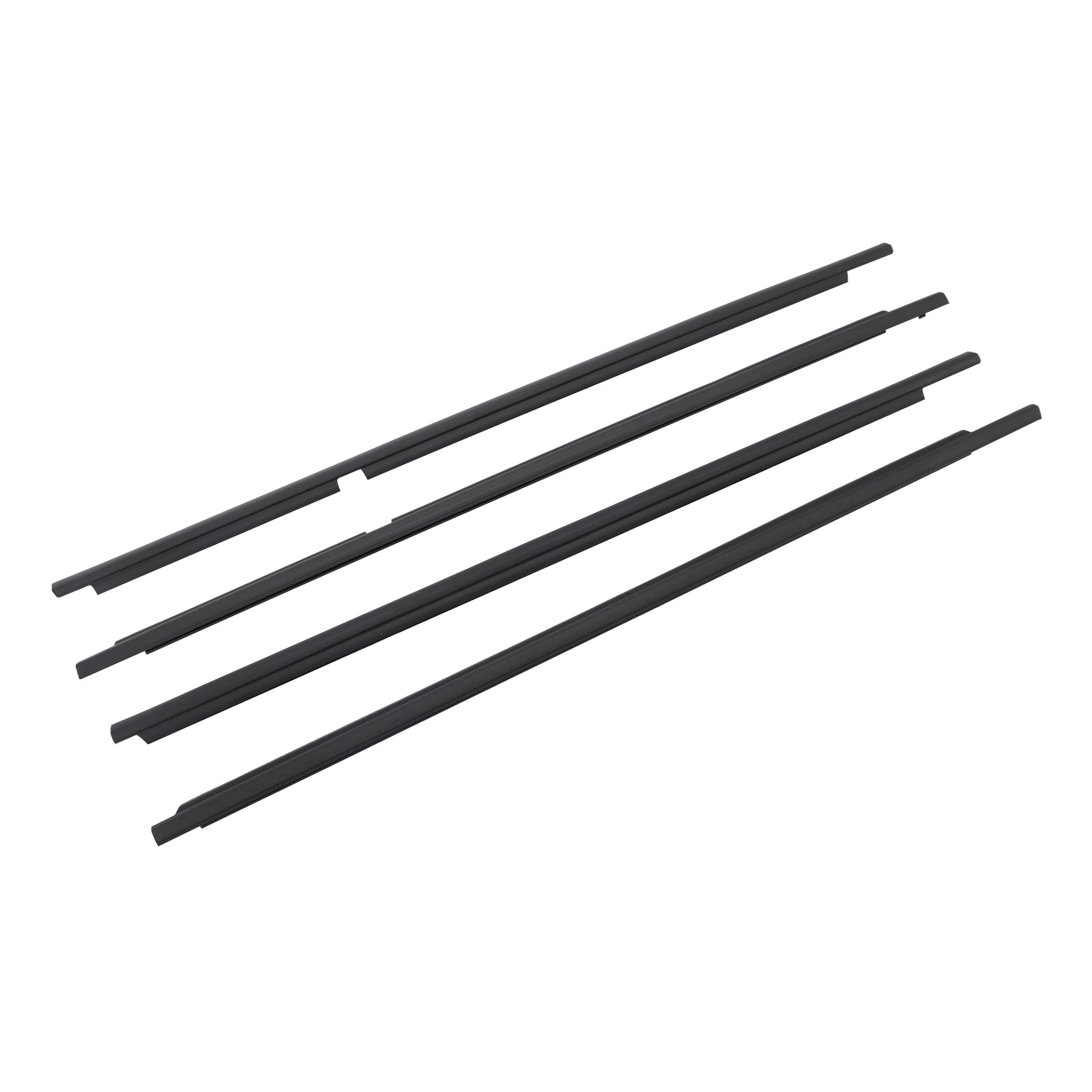 2008-2015 Toyota Land Cruiser LC 200 4PCS Door Glass Belt Outer Molding Weatherstrip 75710-60070