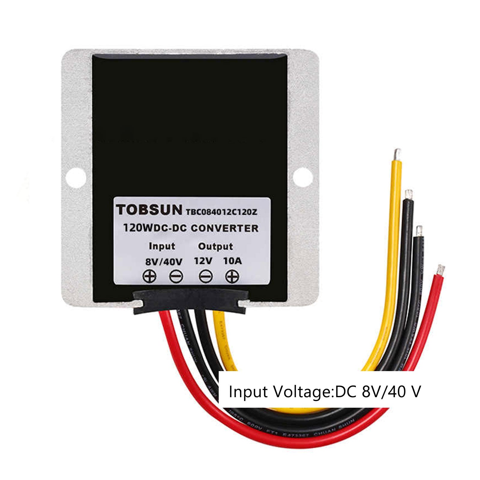 DC-DC Converter 8-40V to 12V 10A DC Voltage Stabilizer Car Power Supply Regulator Waterproof