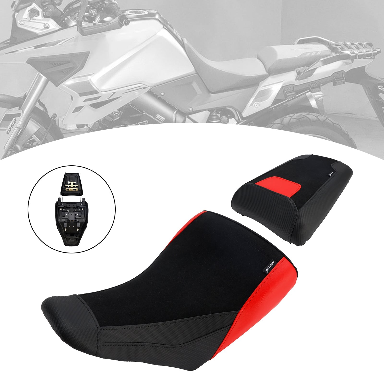 2023-2025 For Suzuki V-Strom Dl1050 Driver&Passenger Seat Rear Cushion