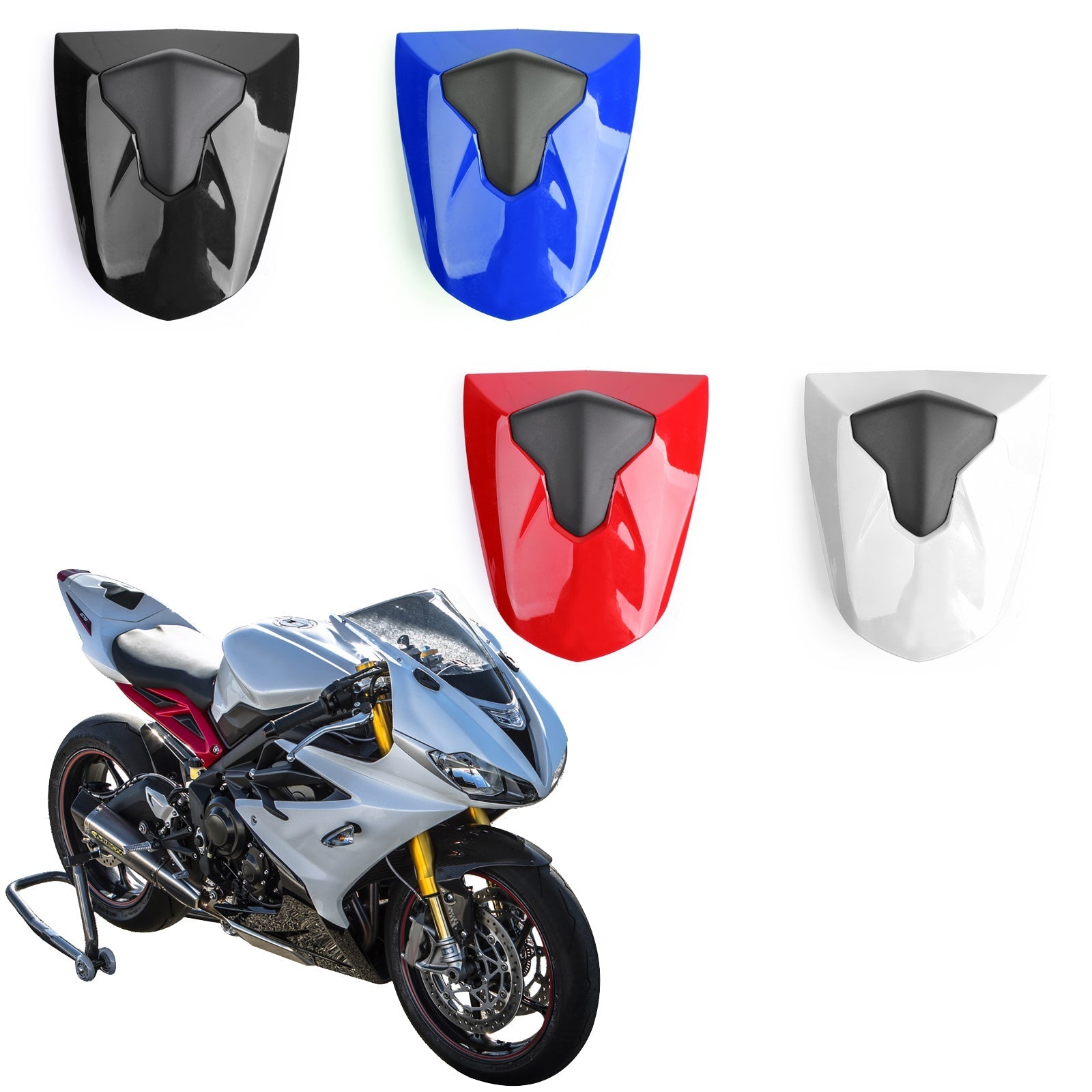 2013-2018 Daytona 675 and 675R ABS Rear Passenger Seat Cover Cowl