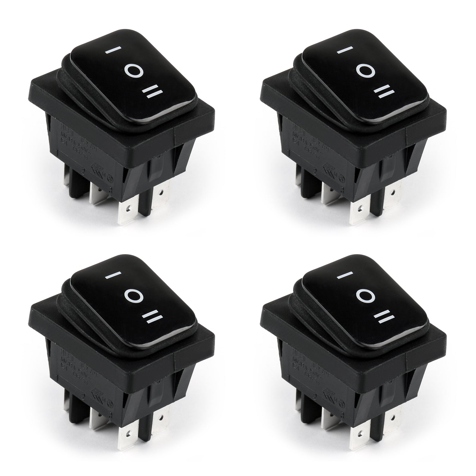 1Pcs RLEIL RL2-203 Waterproof IP65 Car Rocker Switch 6Pin ON-Off-ON 125/250VAC