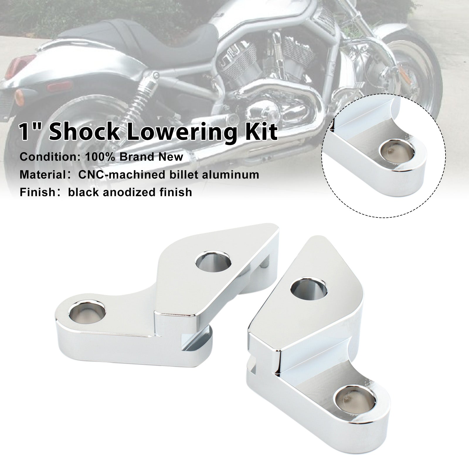 2007-2017 HARLEY VRSC V-ROD 1" Shock Lowering Kit