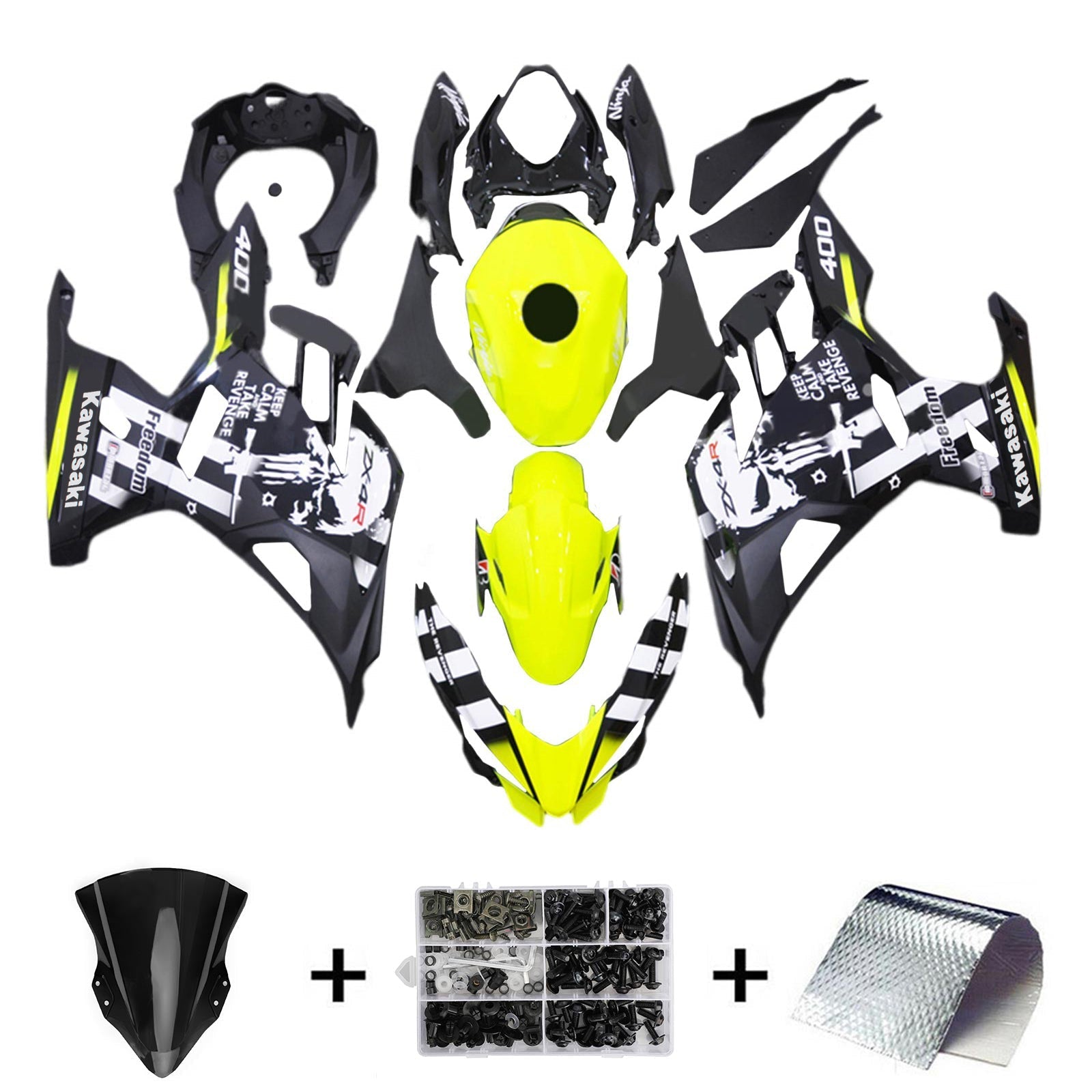 2018-2024 Kawasaki EX400/Ninja400 Fairing Kit