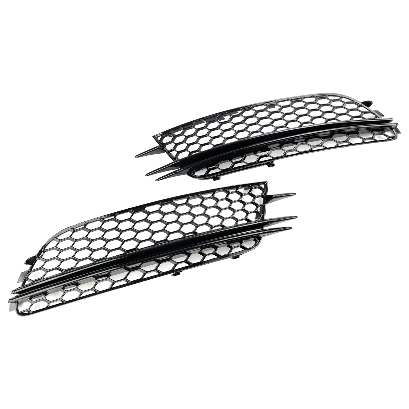 2012-2015 Audi A6 4G C7 2PCS Front Fog Light Cover Bezel Bumper Grille