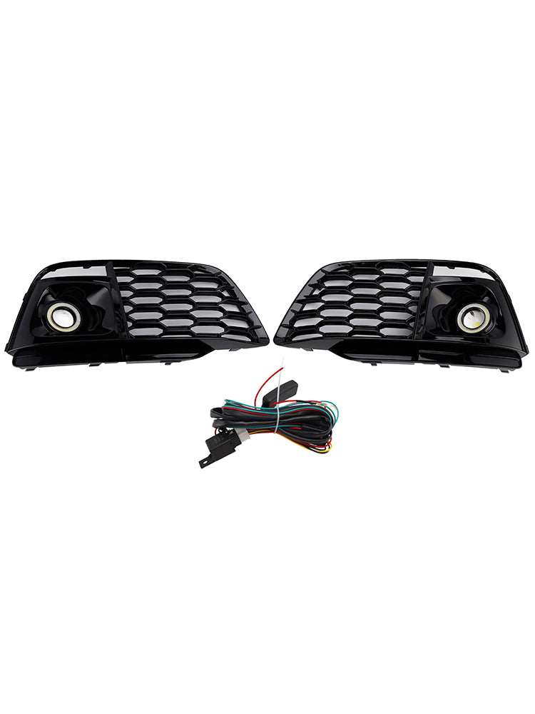 2018-2022 Fit Audi Q5 SQ5 Fog Light Grille Cover 80A807680L Pre-Facelift W/ACC