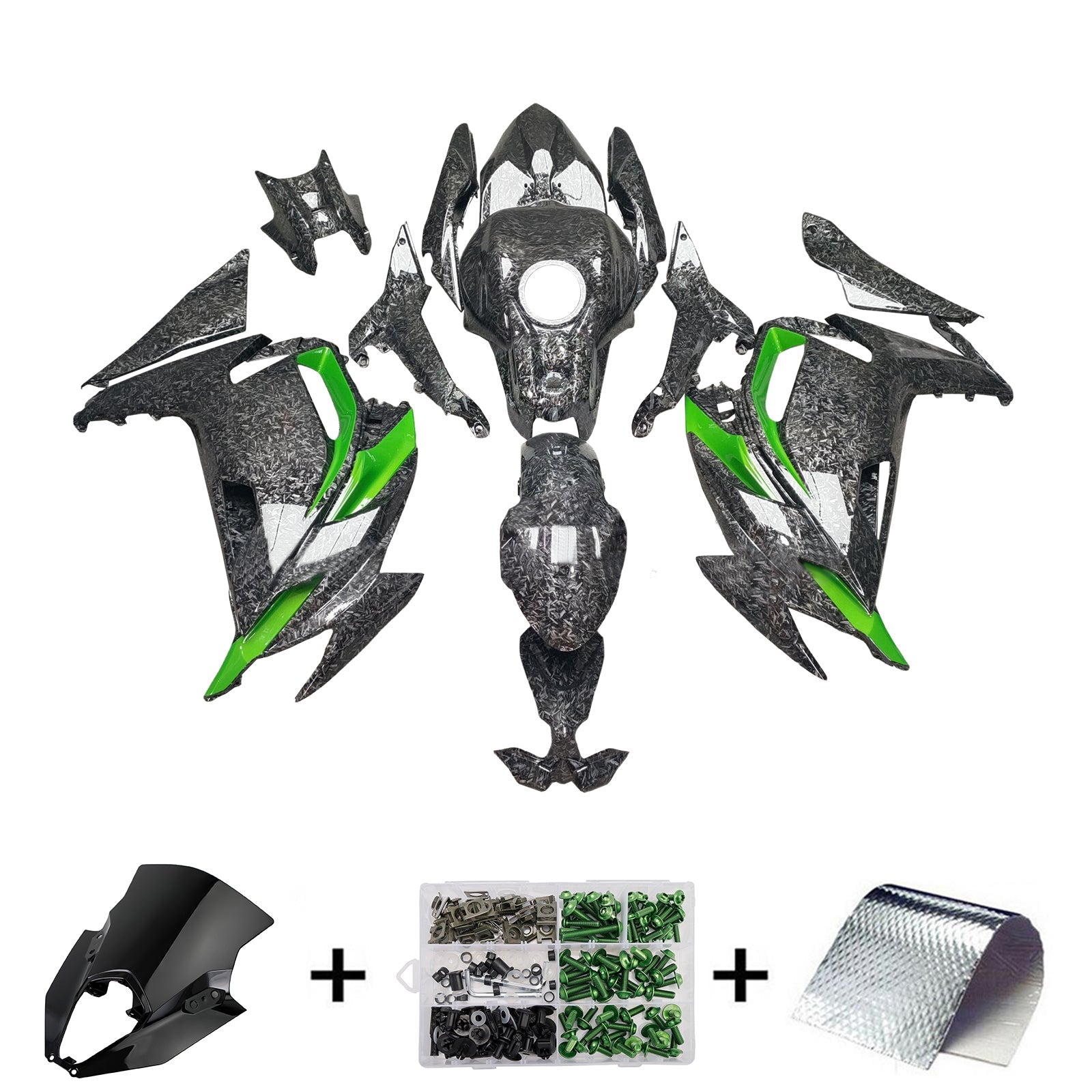 Injection Fairing Kit Bodywork ABS fit For Kawasaki ER-6F Ninja650 2020-2025