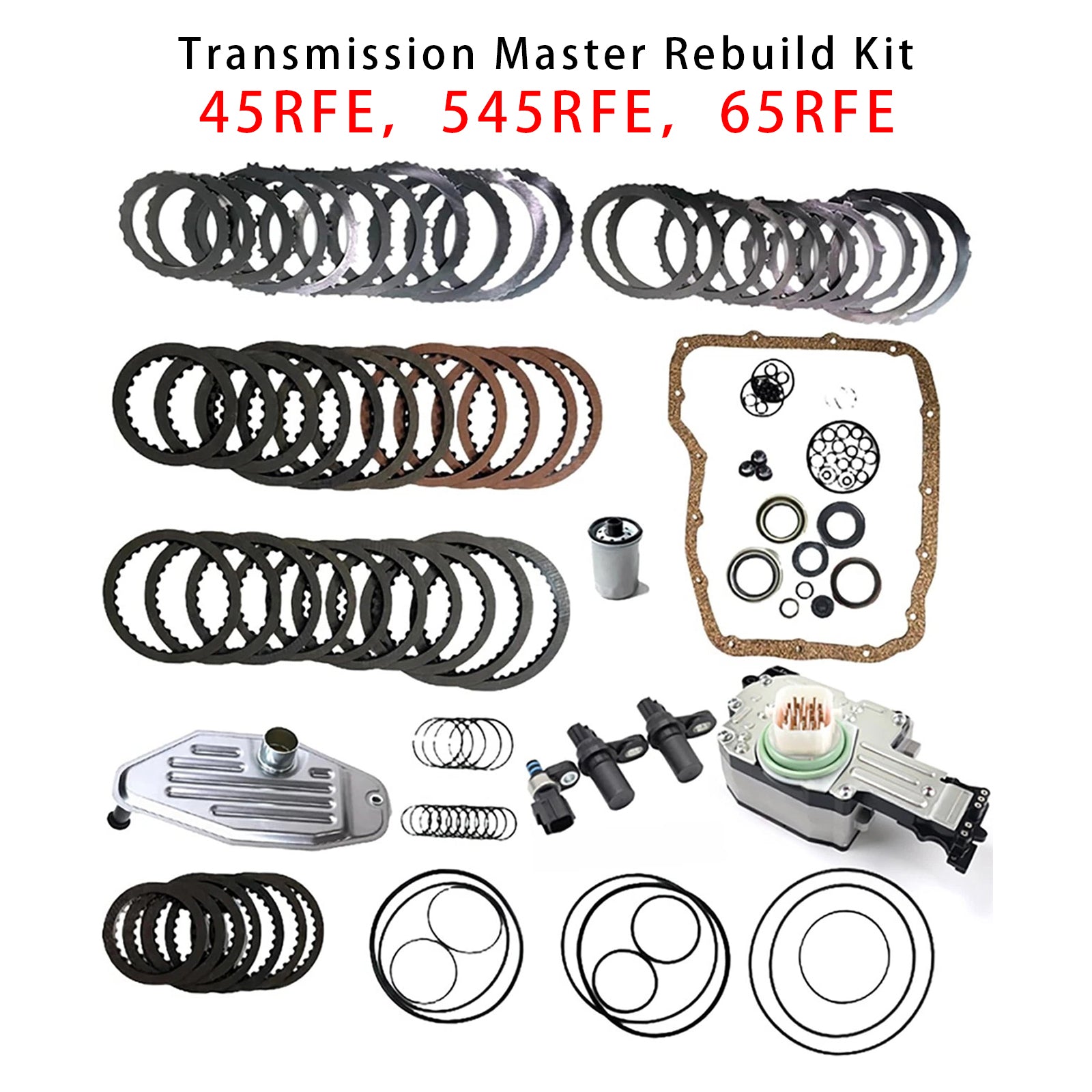 2009 Dodge Ram 3500 5.7 L Transmission Master Rebuild Kit & 4WD Filter Friction Steel 45RFE 545RFE 65RFE