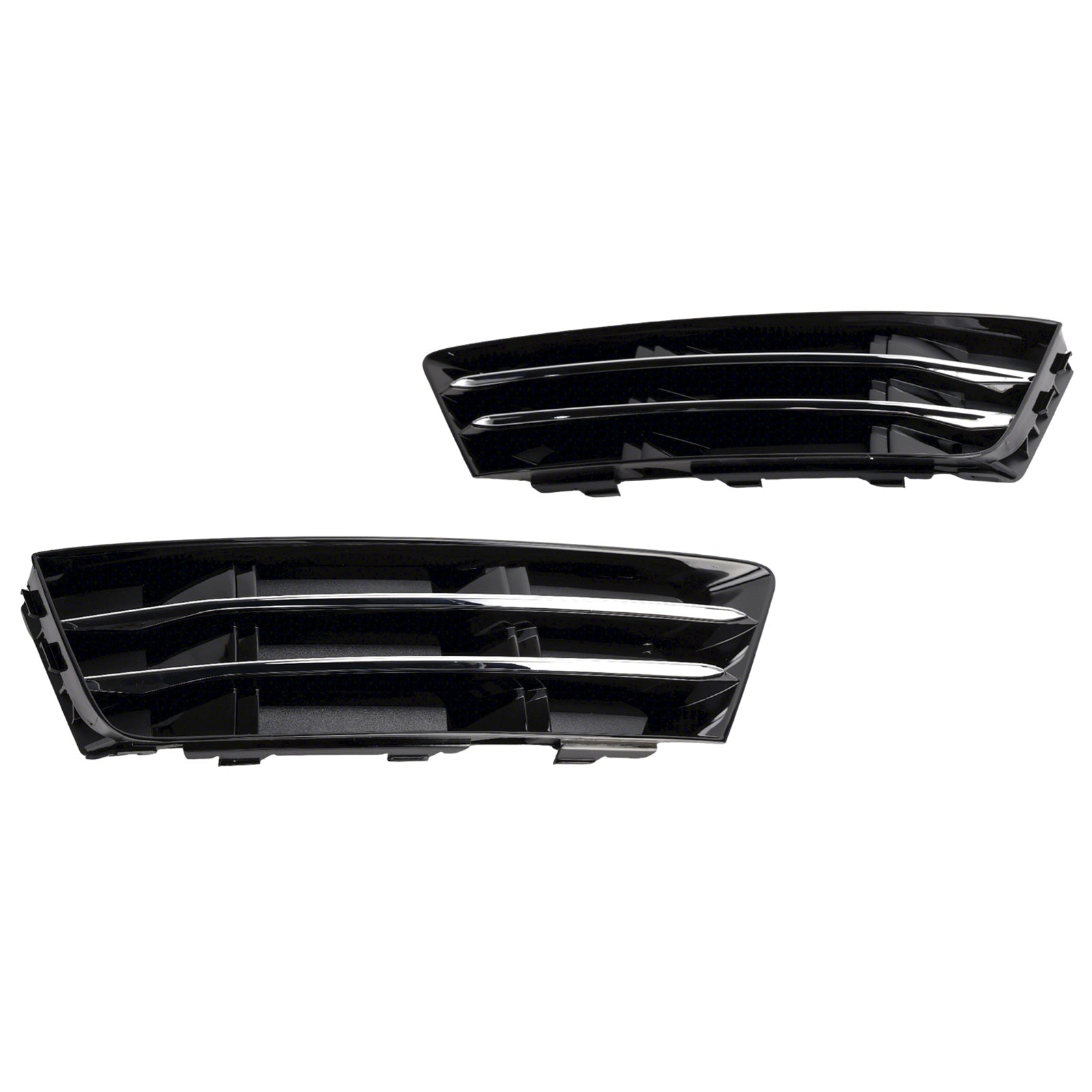 2016-2018 AUDI A4 B9 2PCS Front Fog Light Grille Lower Bumper Grill