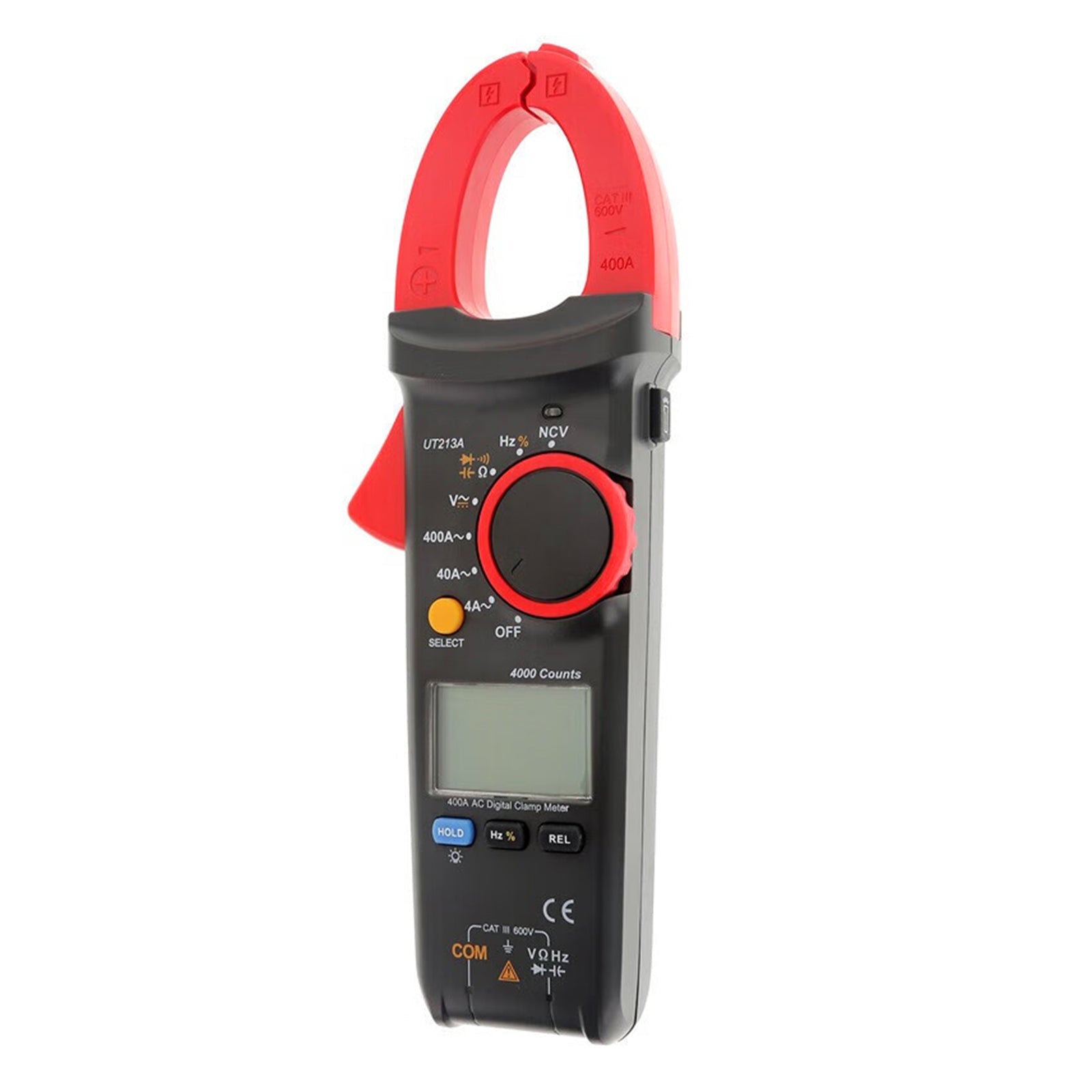 UT213A 400A Clamp Meter TRMS AC DC Current Voltage Resistance Capacitance Tester