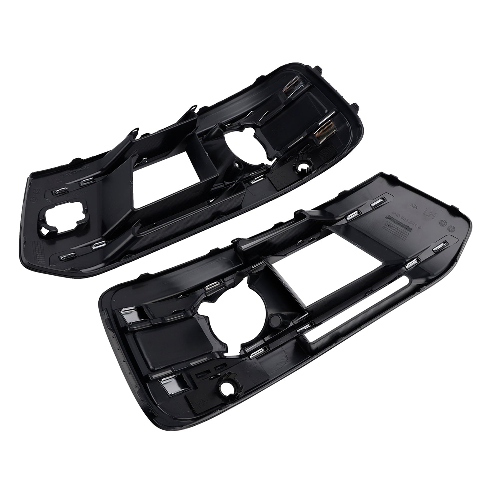 2016-2019 Fit Audi Q7 2PCS Front Bumper Fog Light Grille Cover 4M0807682AA4W3