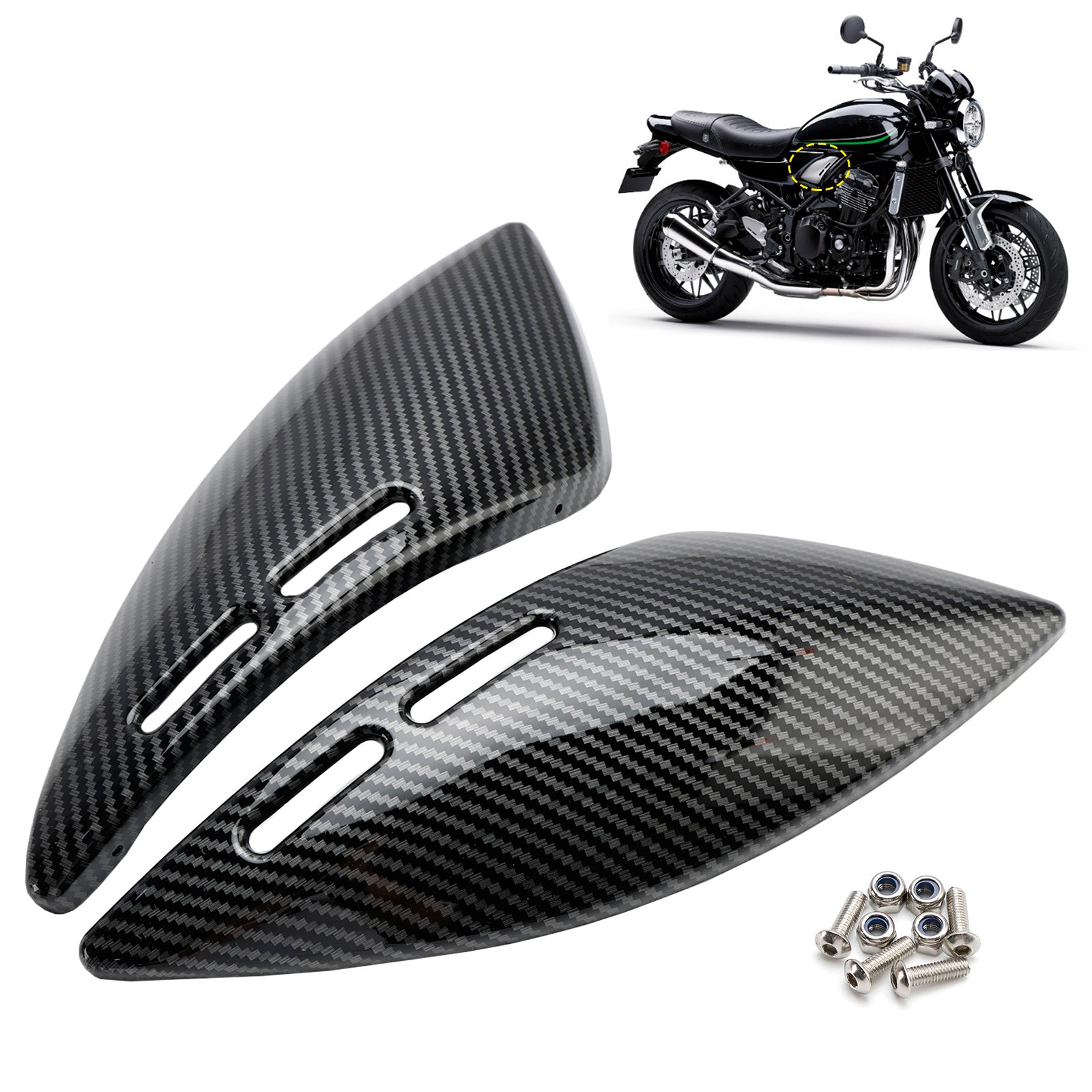 2018-2024 Kawasaki Z900RS Gas Tank Side Cover Panel Fairing Cowl