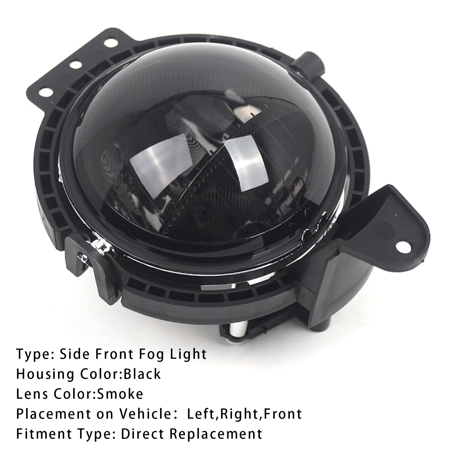 1 Pcs Front Bumper Fog Light For Mini R55 R56 R58 R59 R60 63172751295 Smoke Lens