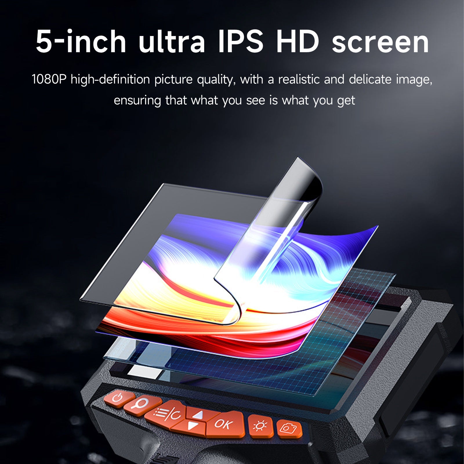 360°Two-Way Articulating Borescope Industrial Endoscope Inspection Camera