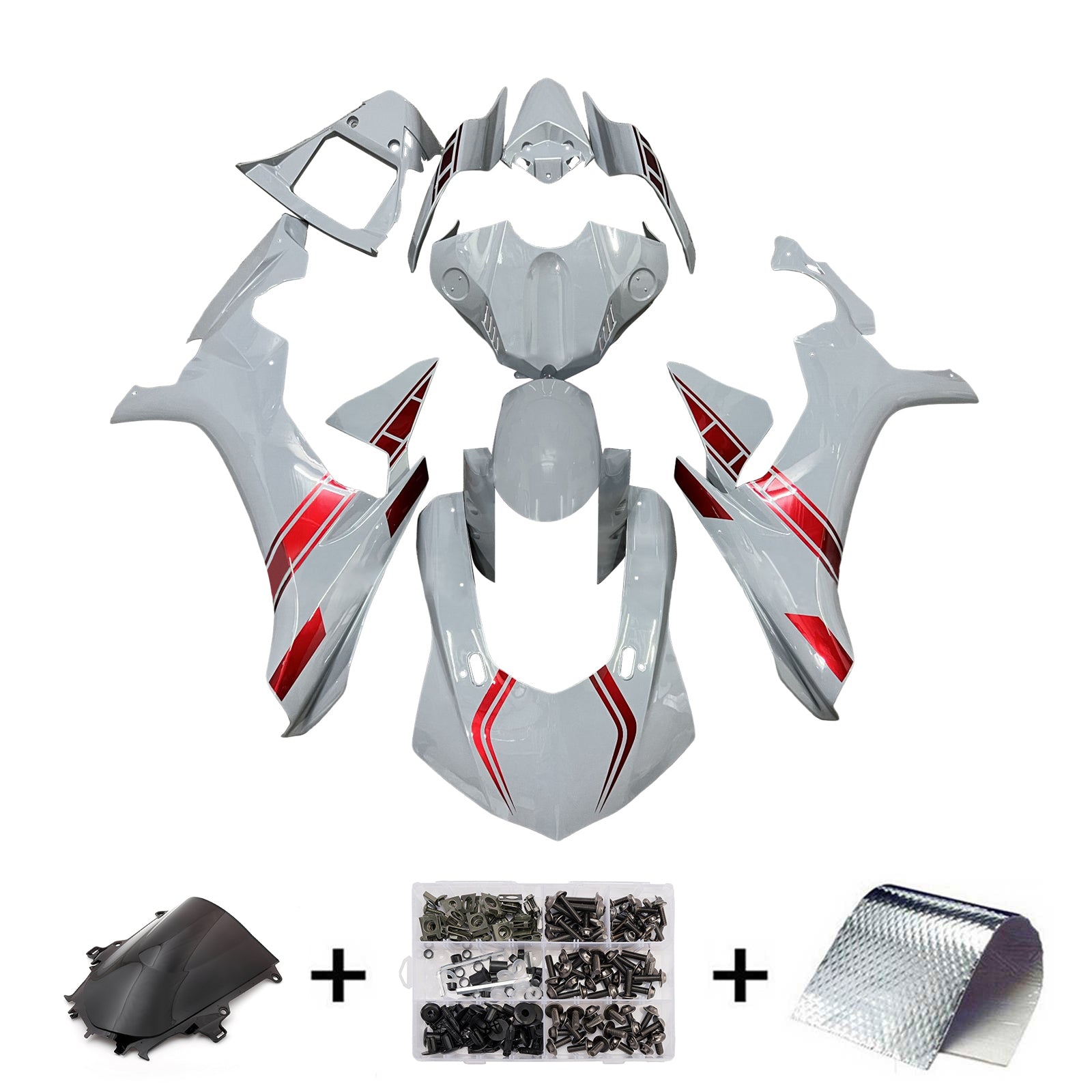 Injection Fairing Kit Bodywork Plastic ABS For Yamaha YZFR1 YZF-R1 2015-2019