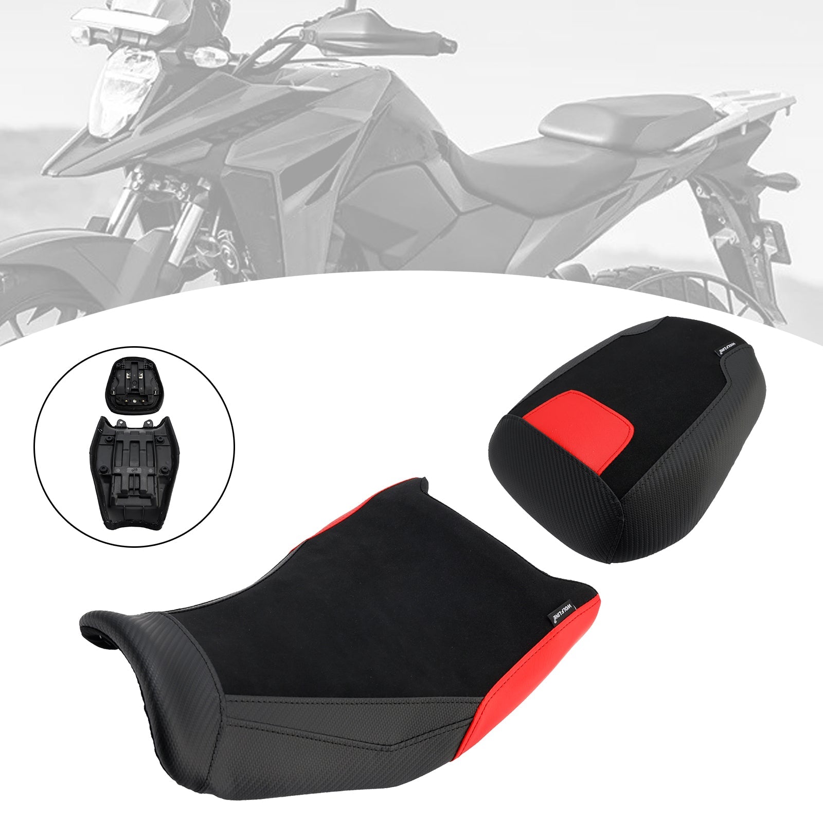2024-2025 For Suzuki V-Strom250Sx Front&Rear Raider Passenger Lower Kit Red