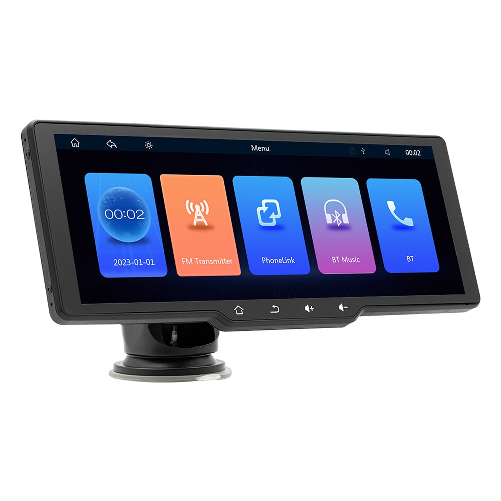 10.77" Screen Portable Wireless Carplay Car Bluetooth MP5 Player + 4 LED Camera