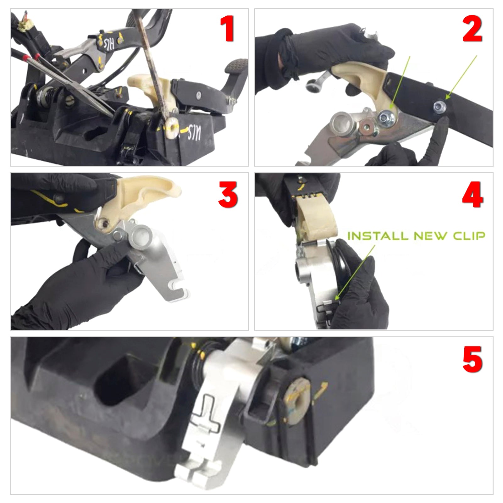 Pedal Repair Pivot Bracket Cable Operated Clutch Fit for 2009-2012 Chevrolet Spark 96683849 95962968