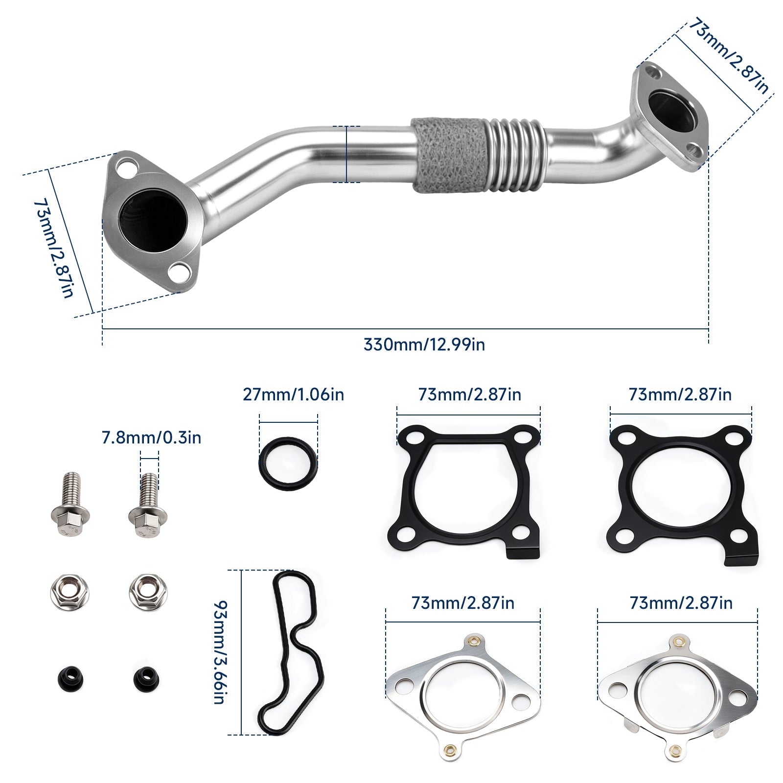 EGR Pipe Repair Kit for Honda Accord CR-V Civic 2.2 i-DTEC Diesel 18725-RL0-G02