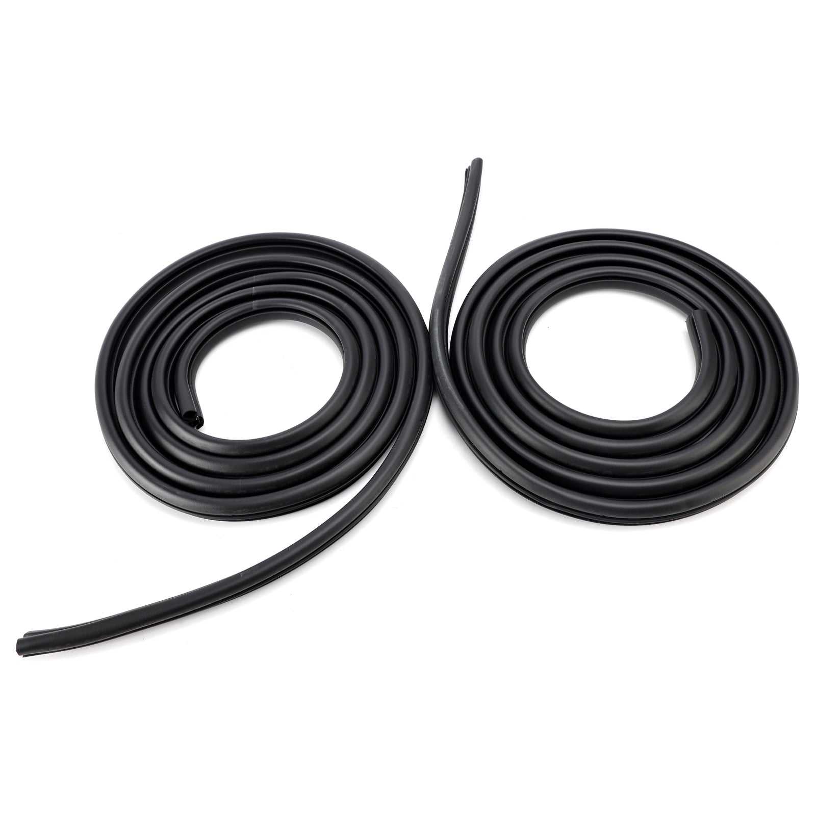 2003-2009 For Hummer H2 2Pcs Front/Rear Door Rubber Seal Weatherstrip