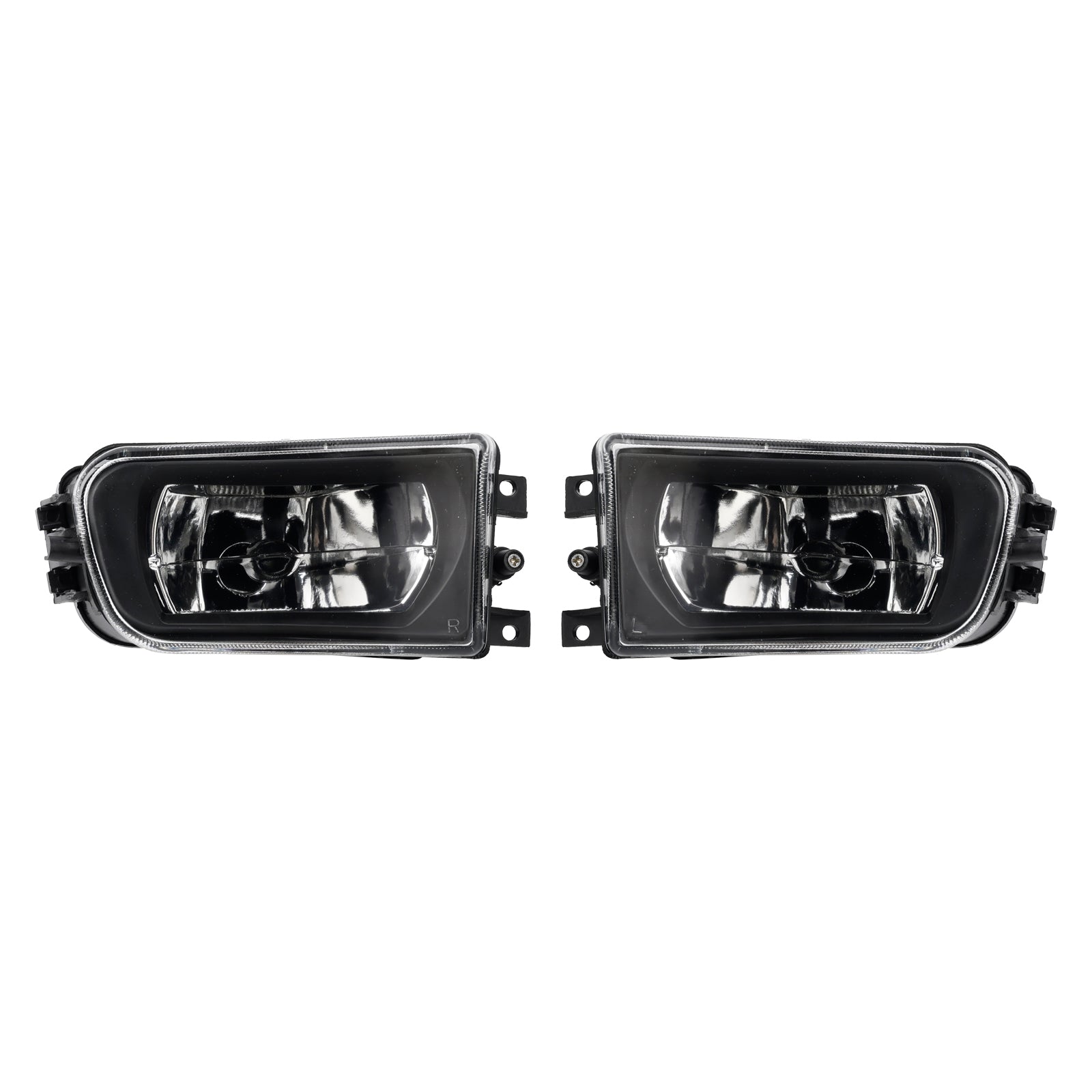 1995-1998 BMW E39 5-Serise Pair Front Bumper Fog Light Lamp Housing Shell 63178360575 63178381977