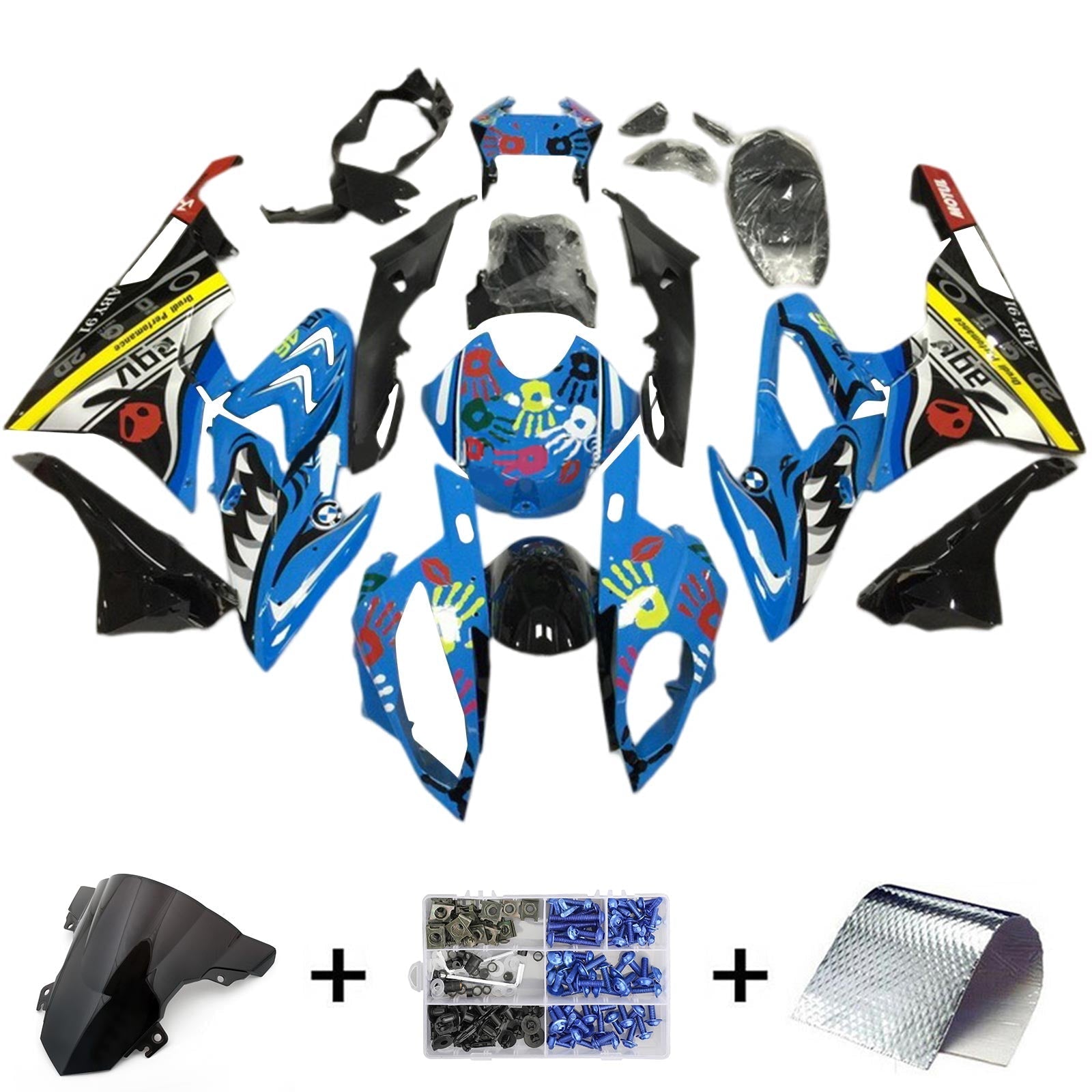 2017-2018 BMW S1000RR Fairing Kit Bodywork Plastic ABS
