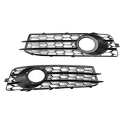 2009 2010 2011 2012 Audi A3 8P S-Line Honeycomb Front Bumper Fog Light Grill Cover
