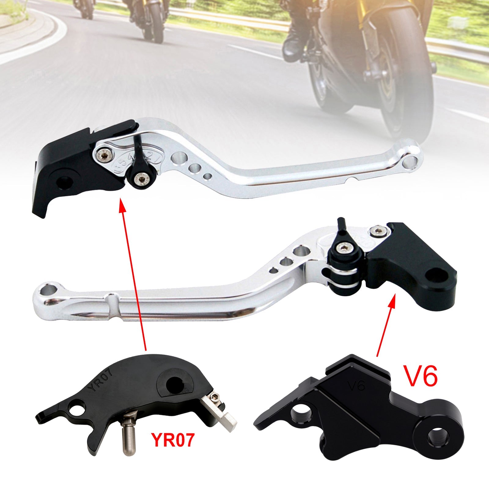 Long Clutch Brake Lever fit for YAMAHA XSR900 XSR900GP MT-09 MT-09SP 2024-2025