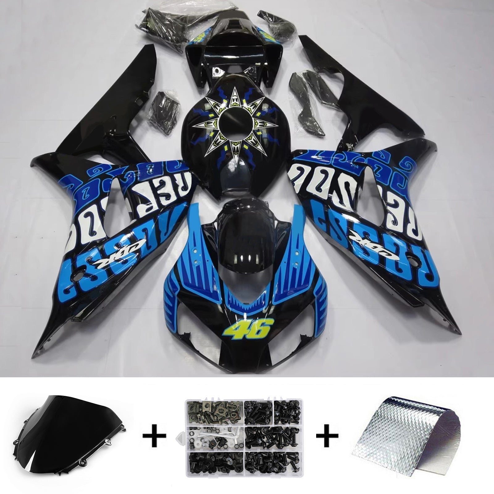 Injection Fairing Kit Bodywork Plastic ABS For Honda CBR1000RR 2006-2007