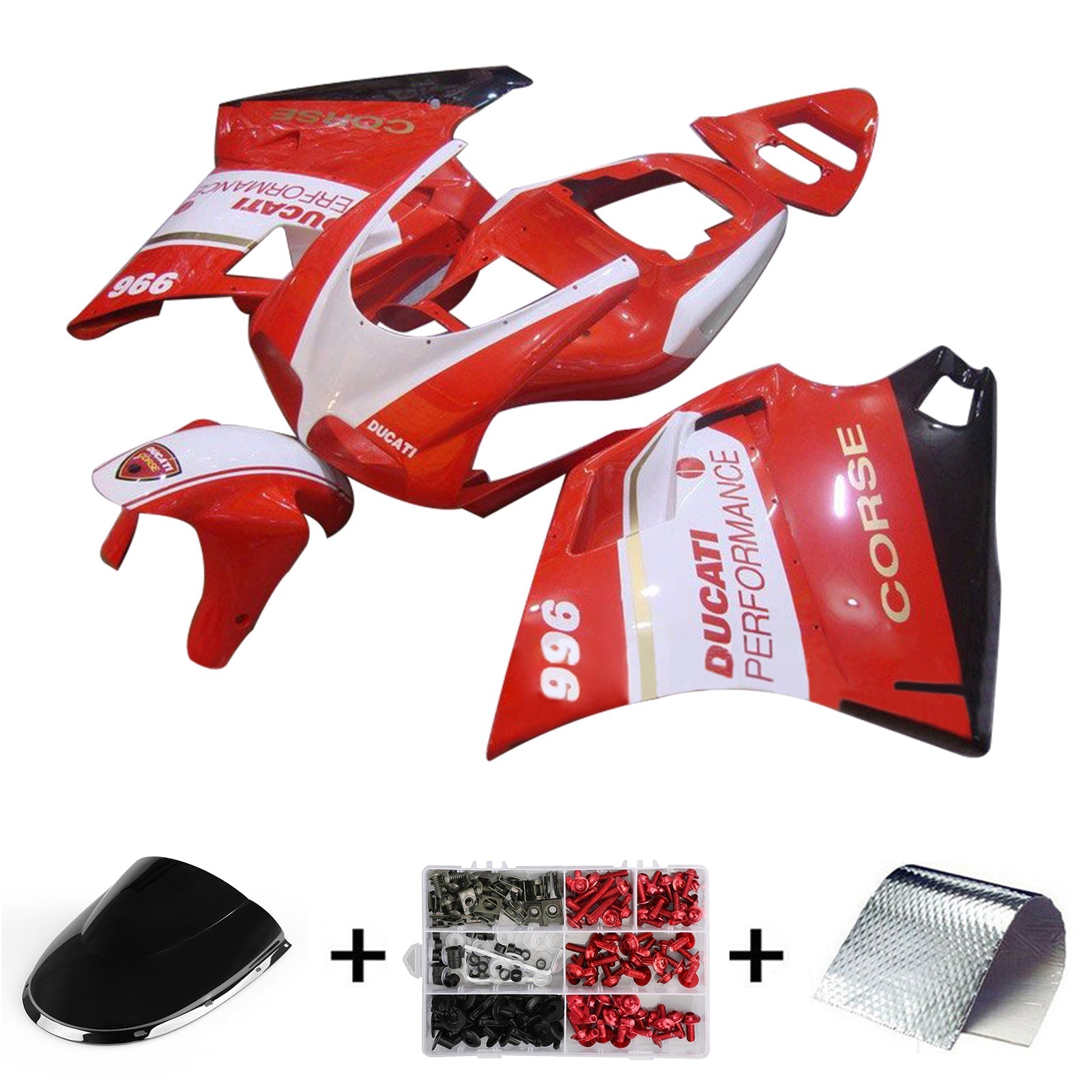 1996-2002 Ducati 996 748 916 998 Fairing Kit Bodywork ABS #103