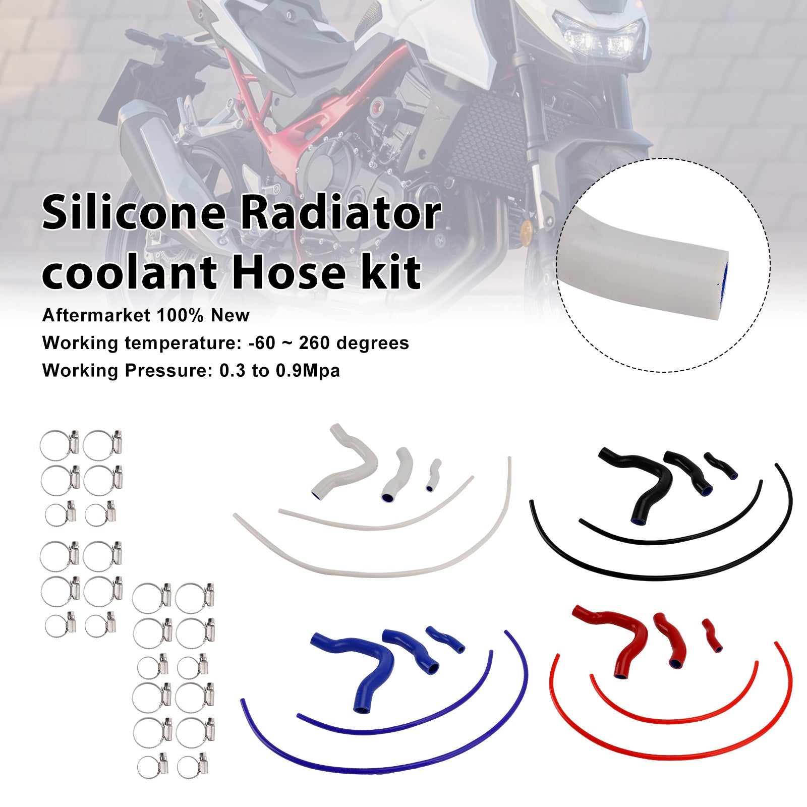 2023-2025 Honda XL750 Transalp Silicone Radiator coolant Hose Kit