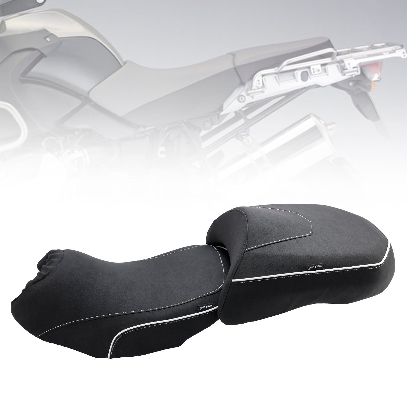 Replace Front Rear Driver Passenger Seat Black For Bmw R1200Gs 14-18 R1250Gs