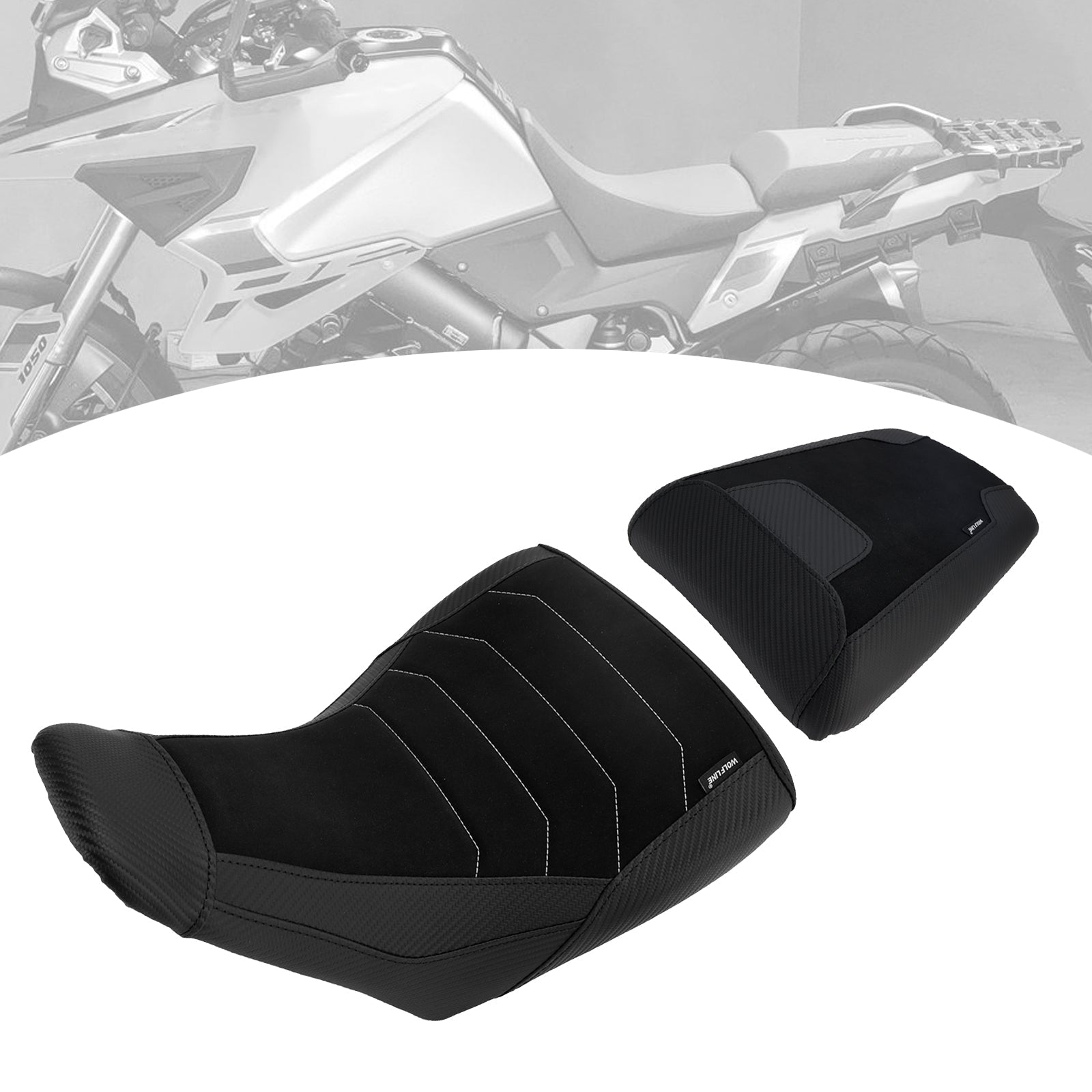 2023+ For Suzuki V-Strom Dl1050 Lower Front&Rear Driver Seat Pillion Black