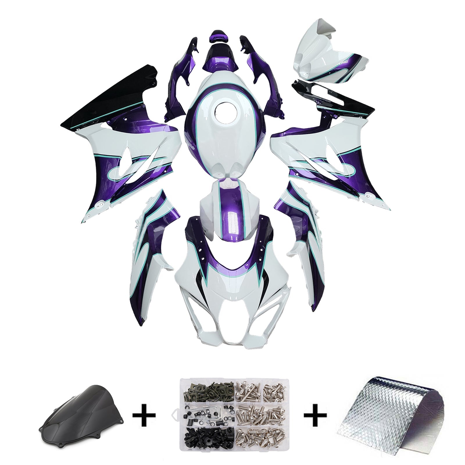 2017-2025 Suzuki GSXR1000 K17 Injection Fairing Kit Bodywork Plastic ABS #101