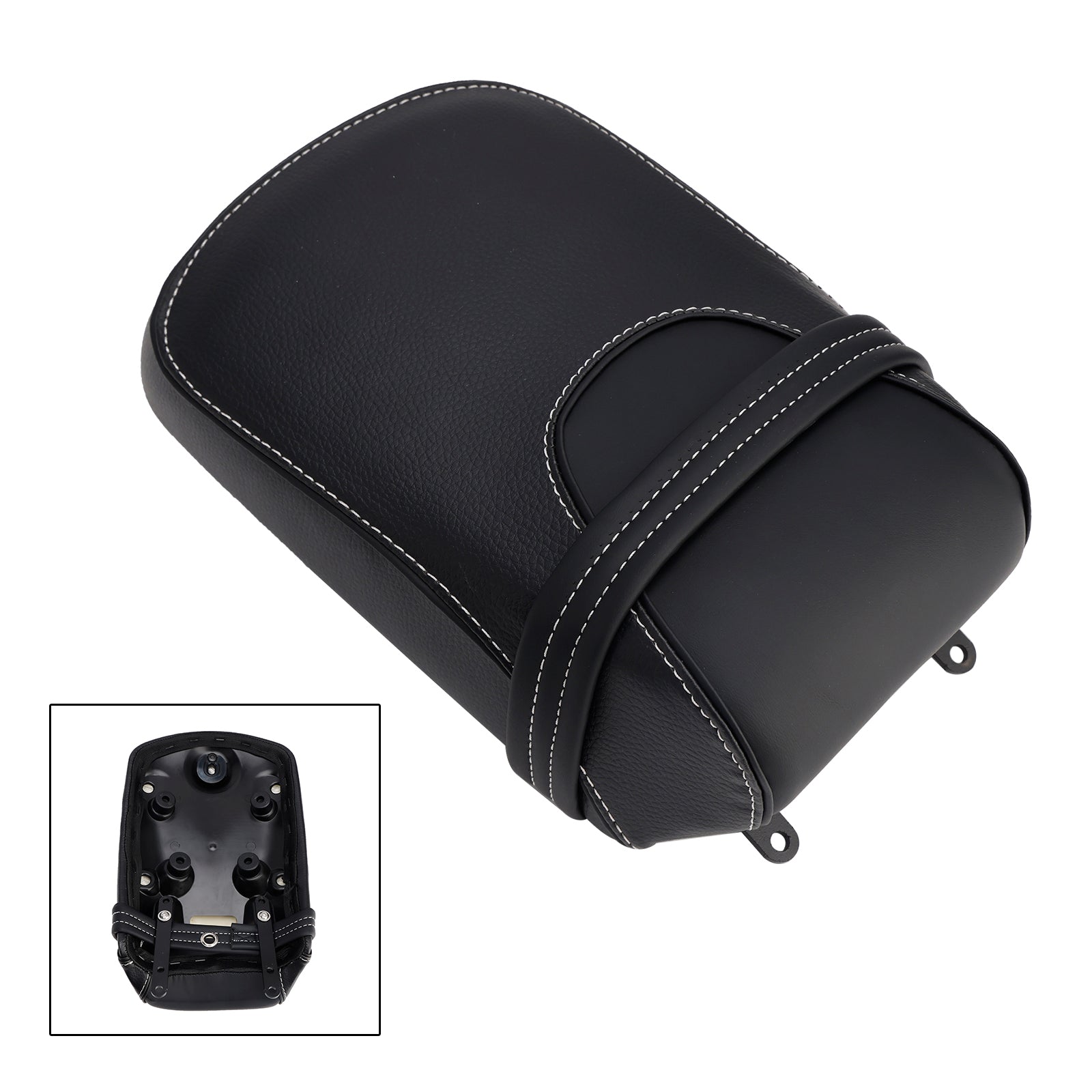 Rear Seat Passenger Cushion Flat Black Fit For Indian Super Scout Sixty Bobber