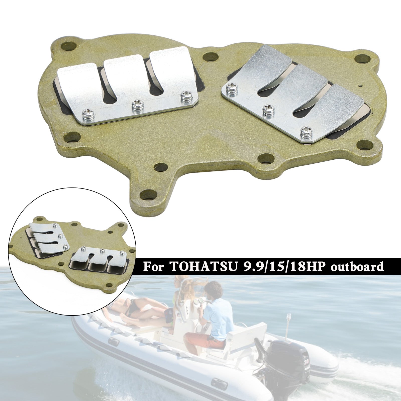 362-02100-1 Reed Valve Assy For Tohatsu Outboard NS9.9 NS15 NS18 M9.9 M15 M18