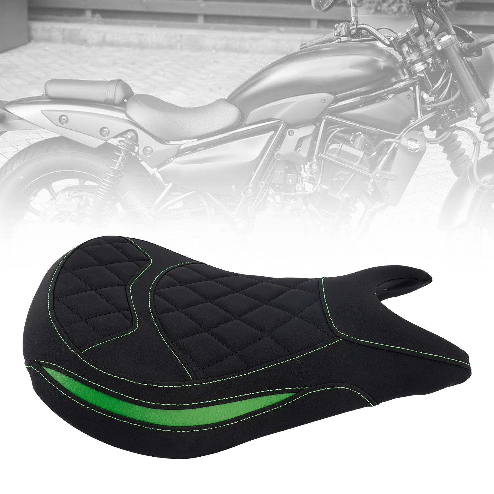 2024-2025 Kawasaki Eliminator 500 Lower Front Driver Raider Seat Pillion Black