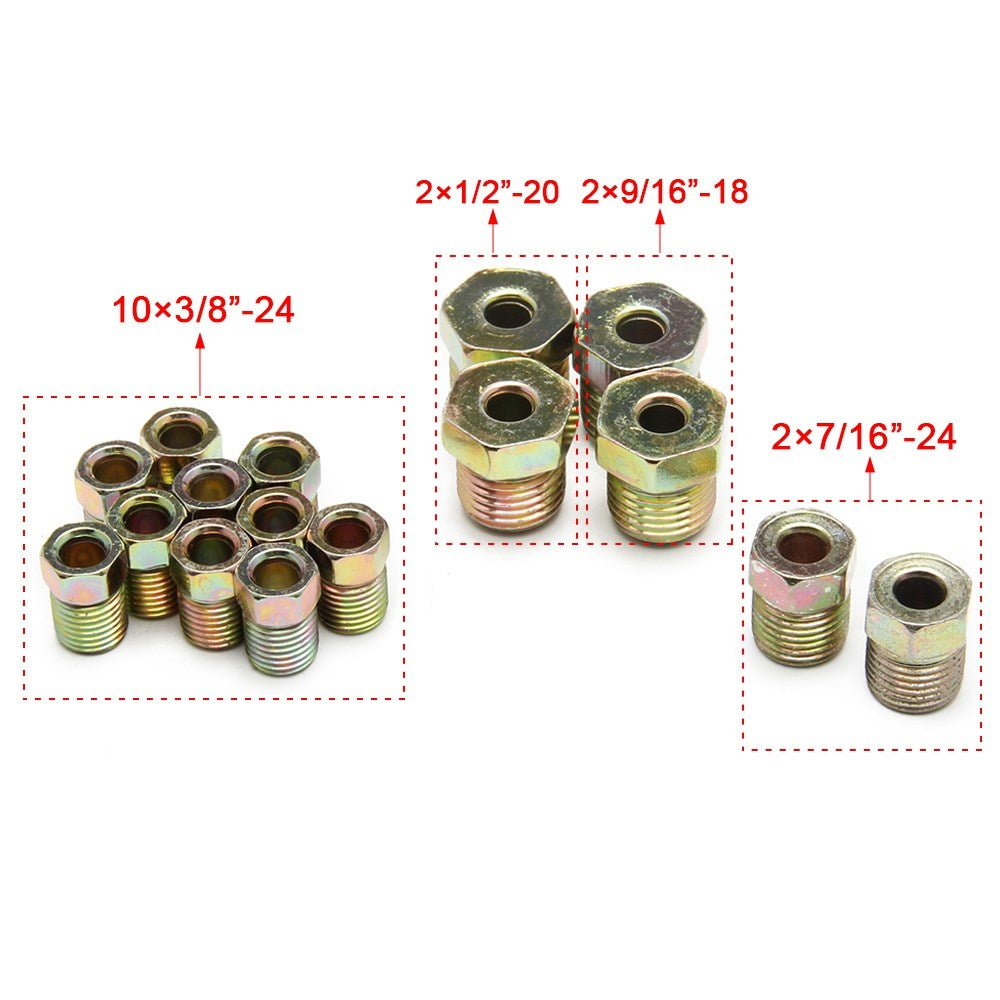 Copper Brake Line Tubing Kit 3/16 OD 25 Foot Coil Roll All Size Fittings