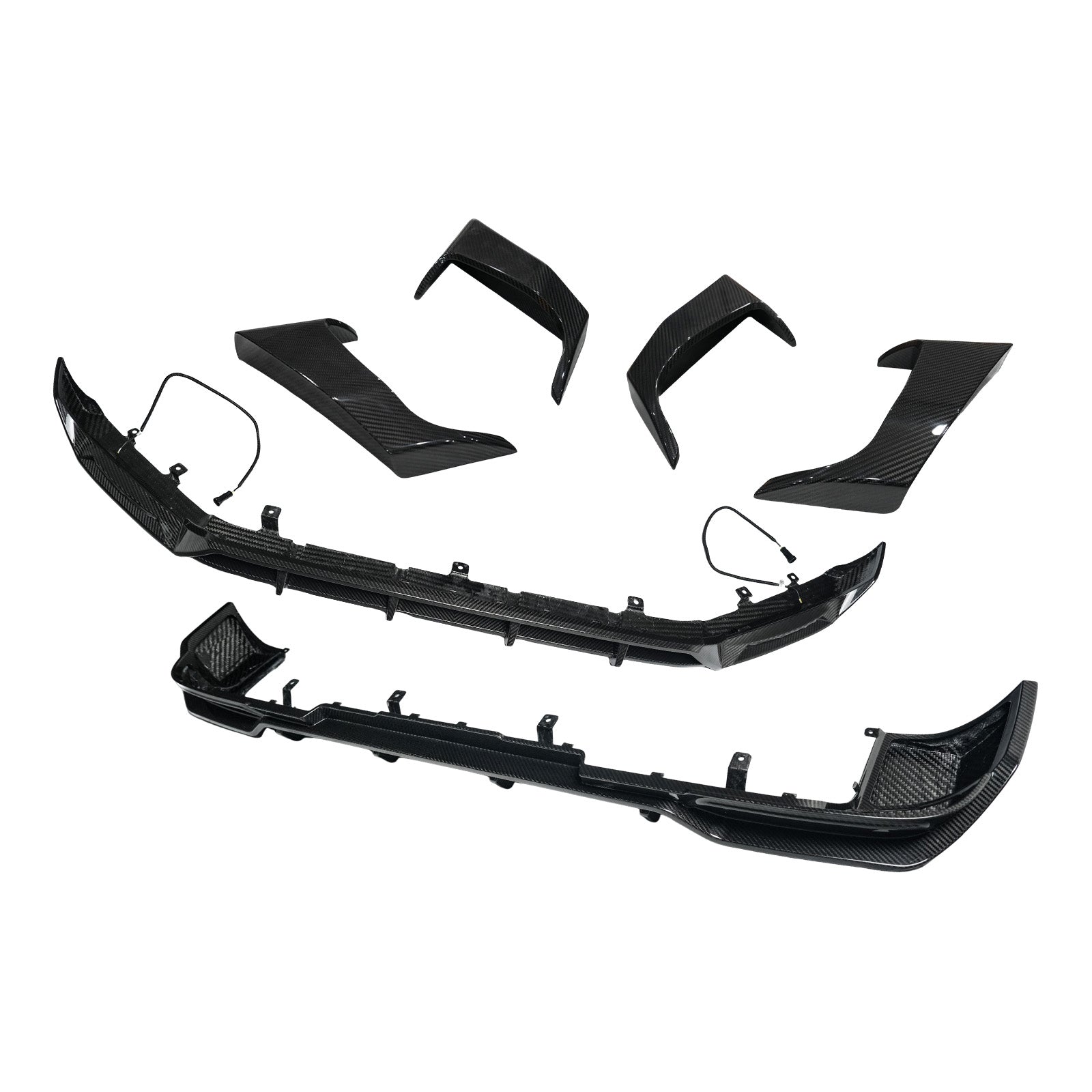 Dry Carbon Fiber Front Rear Bumper Lip + Side Air Vent Fit Benz G W465 2025+