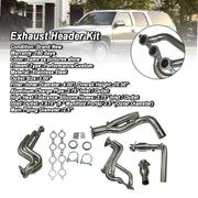 Stainless Manifold Header Exhaust Fit GMC Fit Chevy GMT800 V8 Engine W/Y-Pipe