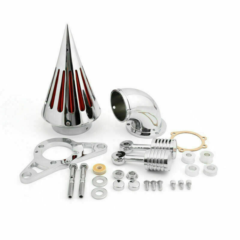 2008-2009 Harley Cross Bones Softail Spike Air Cleaner Intake Filter Chrome