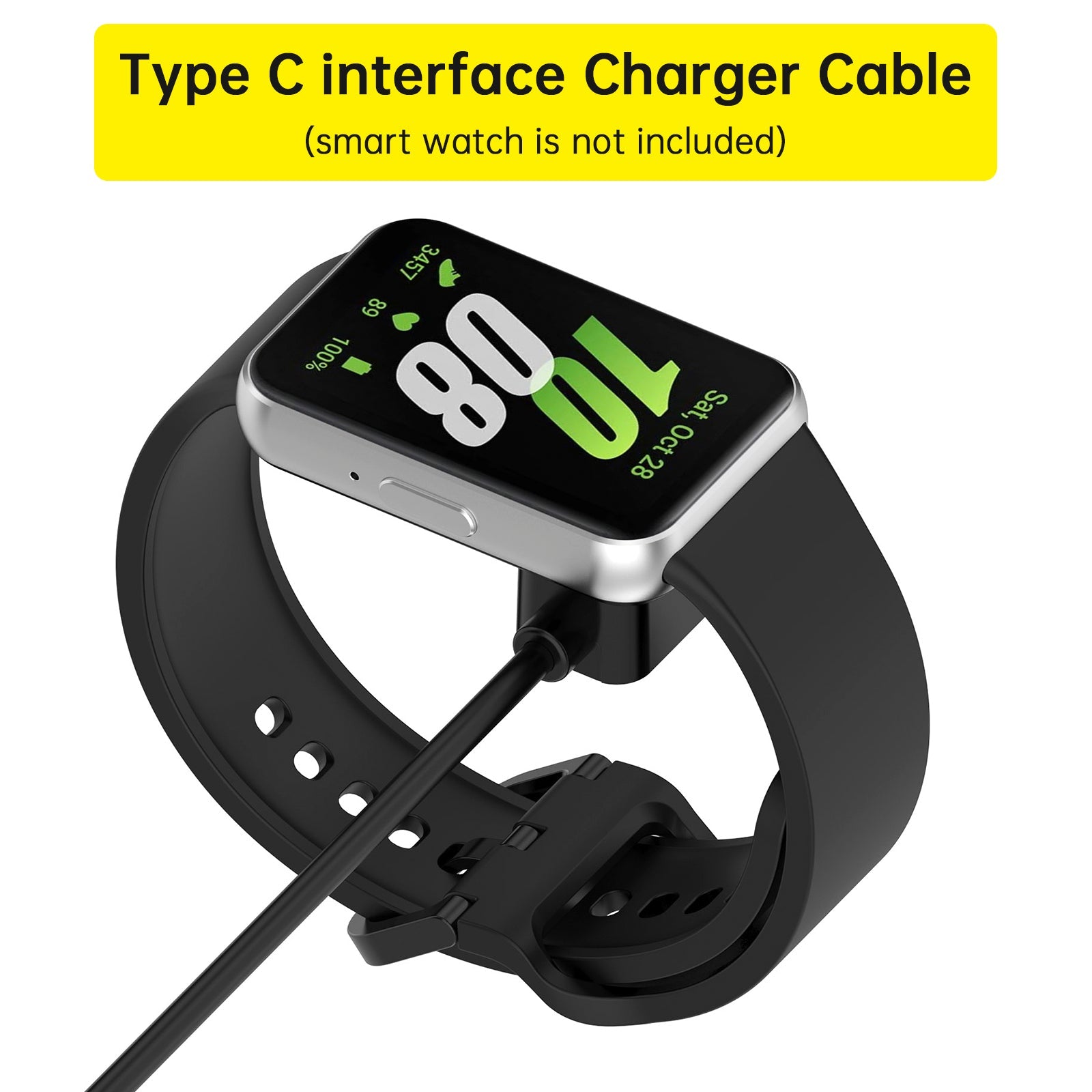 Portable Replacement Charging Cable For Watch Fit3/2/SE/mini Band 10/9/8