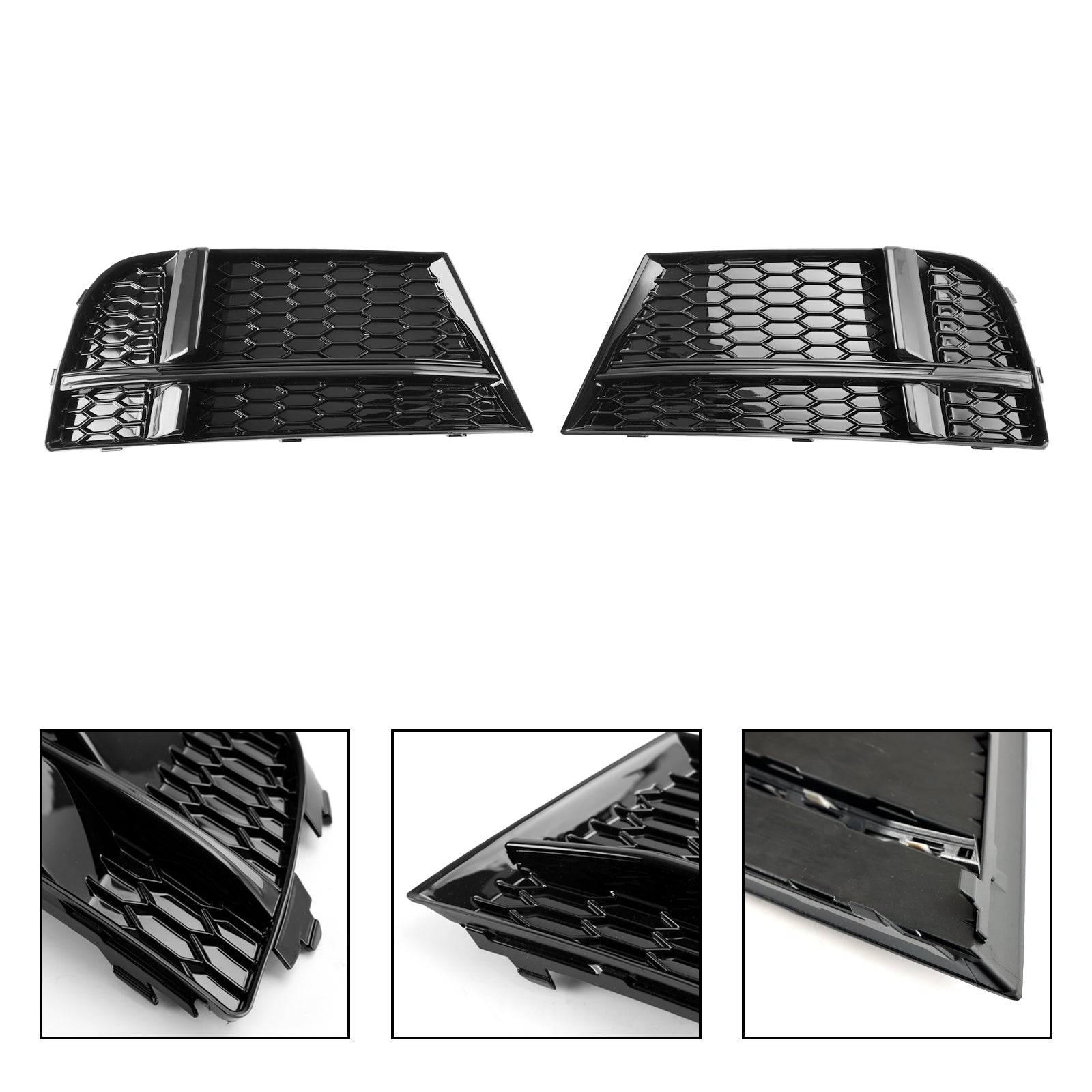 2016.77-2020 AUDI A3 8V S-LINE SPORTBACK S3 Front Fog Light Cover Bezel Grill Grille 8V3807682 8V3807681