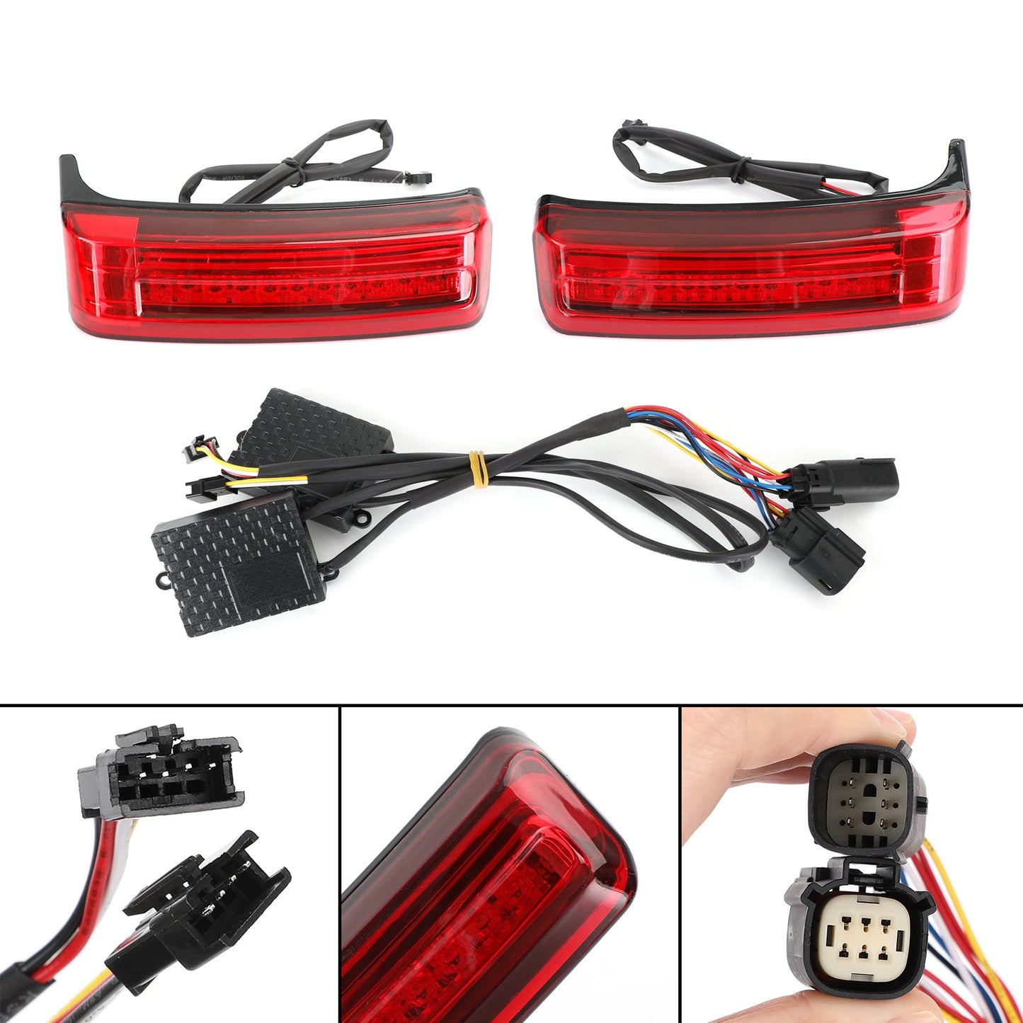 14-21 Touring Generic LED Saddlebag Saddle Bags Run Brake Turn Lamp Lights For