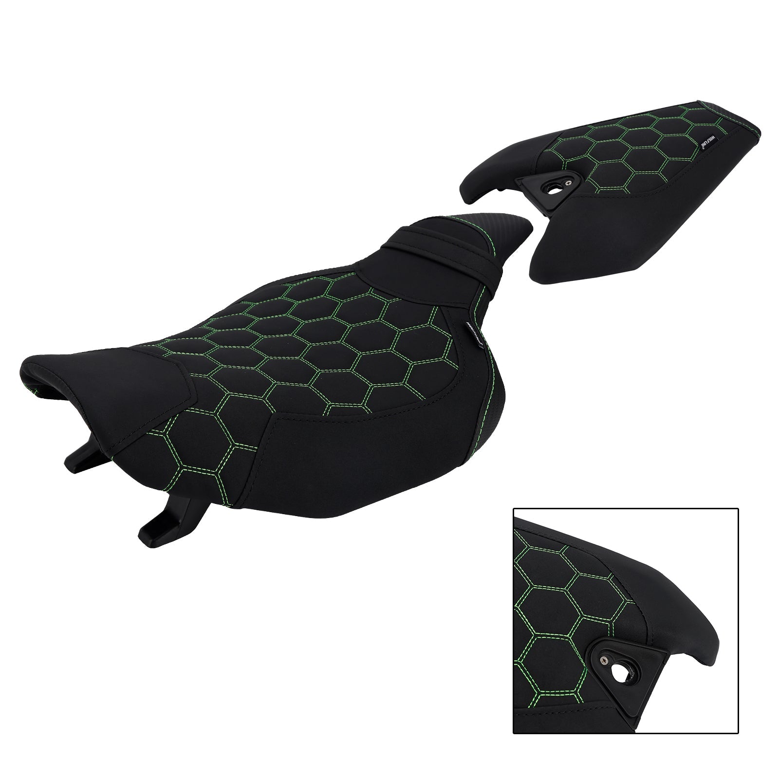 2014-2025 2024 For Kawasaki Z1000 Driver&Passenger Seat Kit Rear Cushion Green2