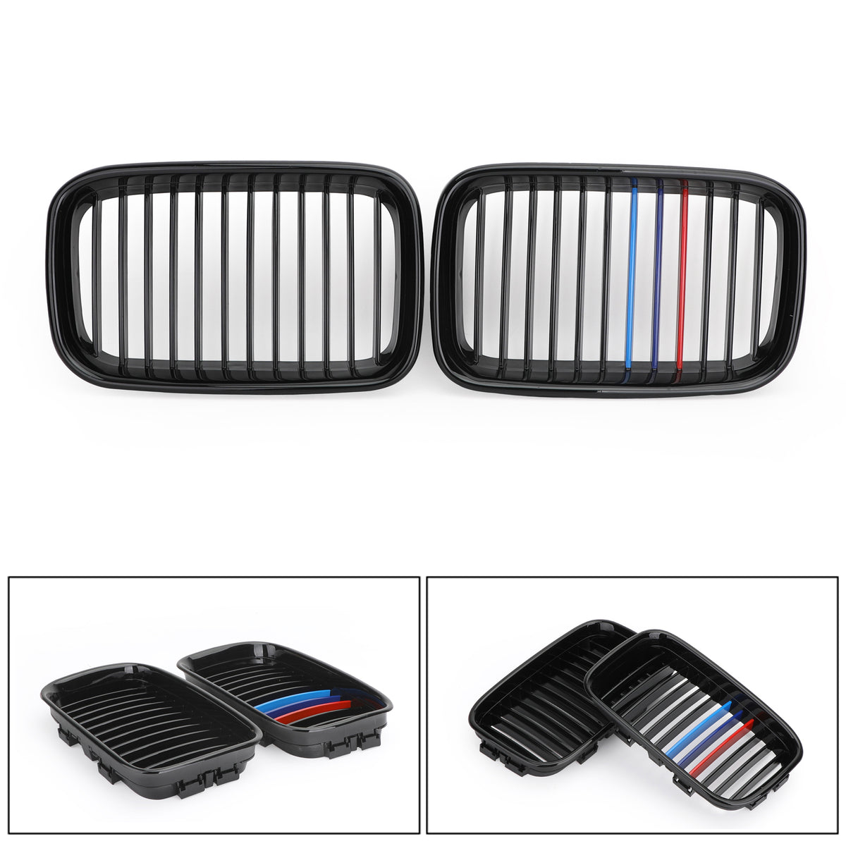 Sport Color Black Front Hood Kidney Sport Grill Fit BMW 3 Series E36 92-1996