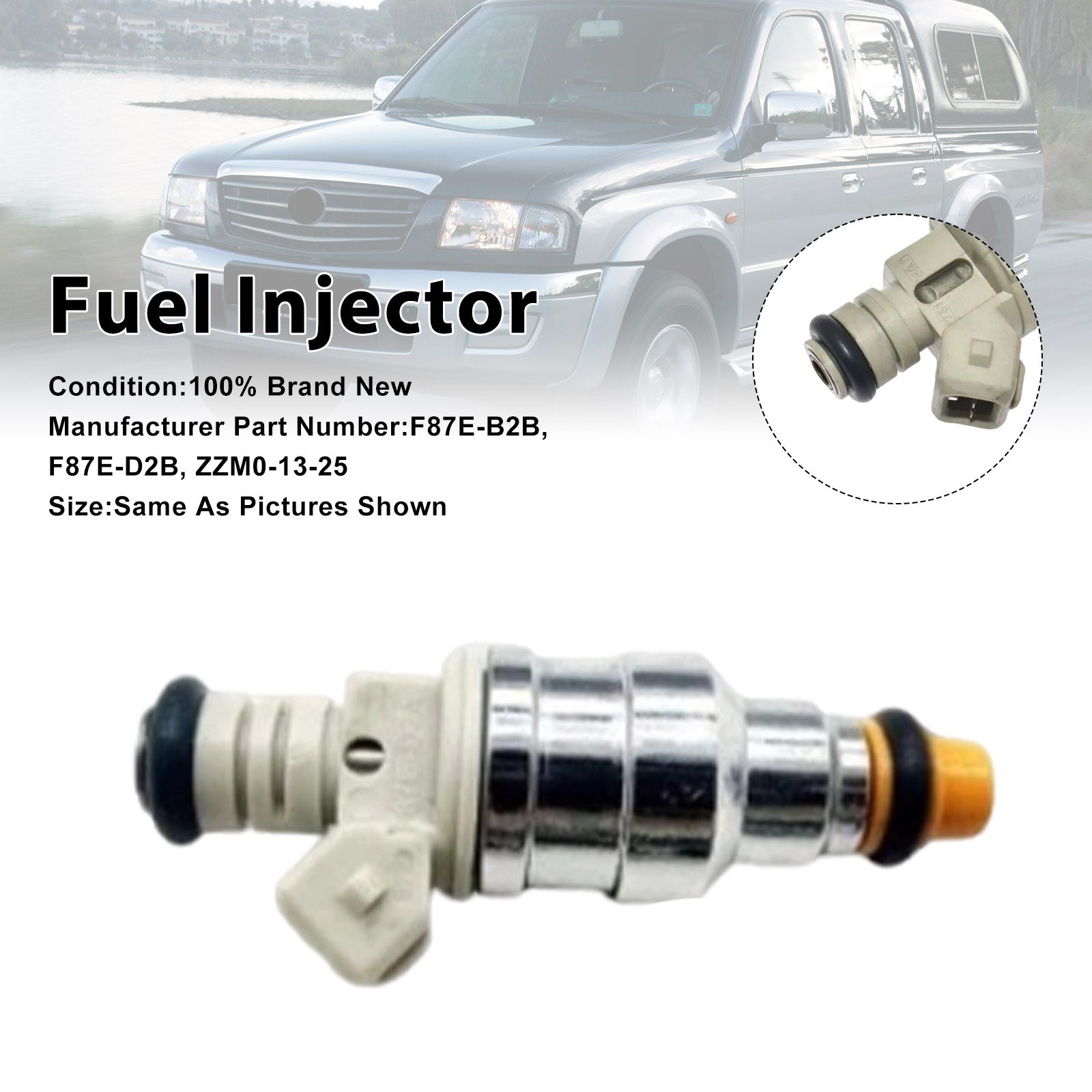 1Pcs Fuel Injector For Ford Ranger For Mazda B3000 Sable 3.0L V6 F87E-D2A