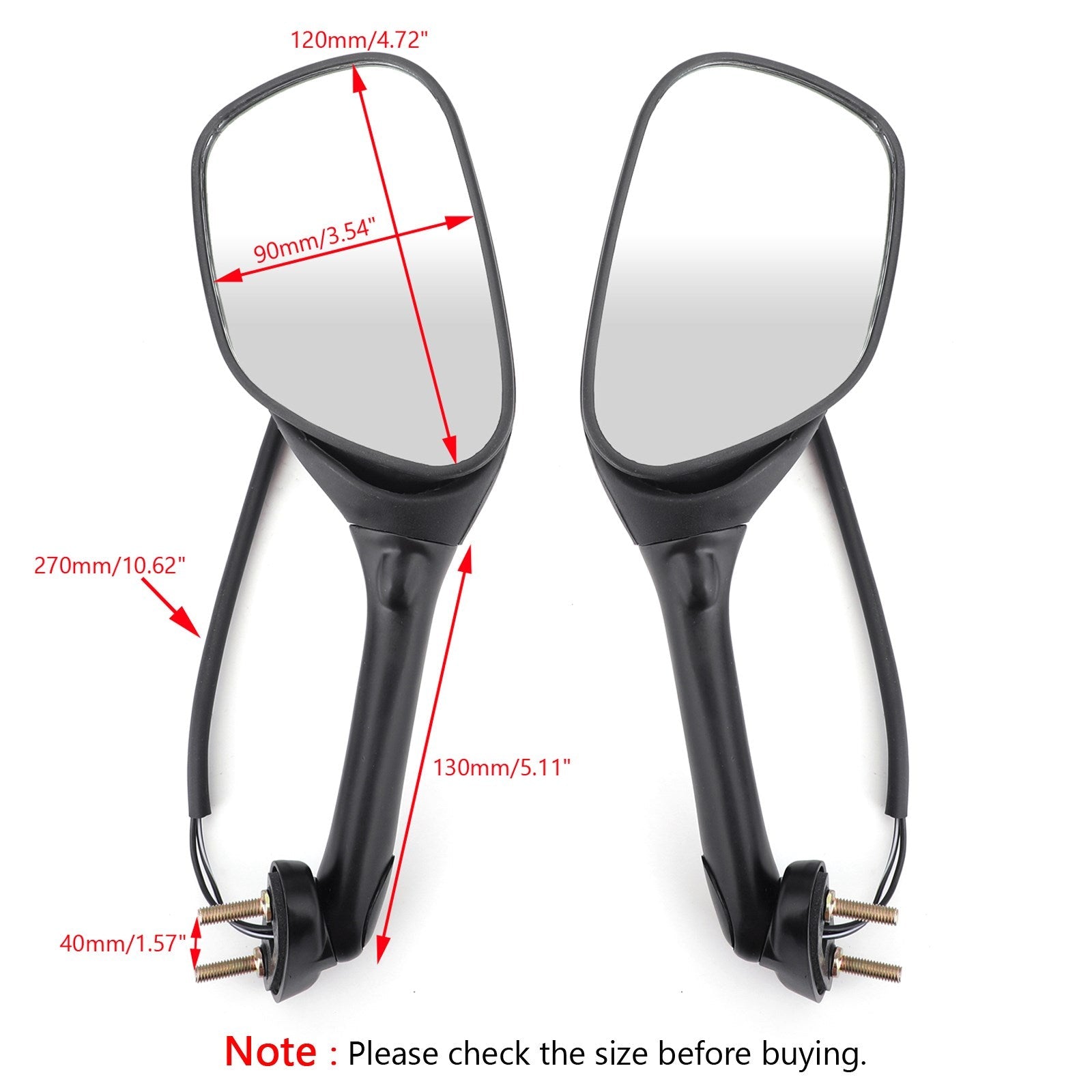 Rearview Side Mirrors w/Turn Signals For Suzuki GSXR600 GSX-R750 GSXR1000 02-15