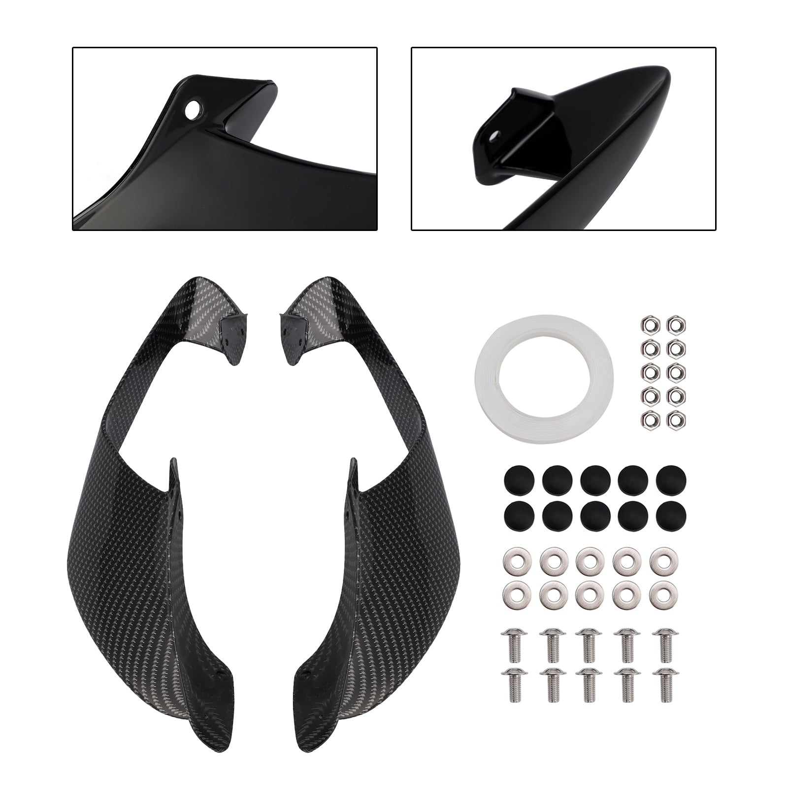 2021-2024 Yamaha YZF R1 R1M Front Side Winglets Wings Spoiler Fairing